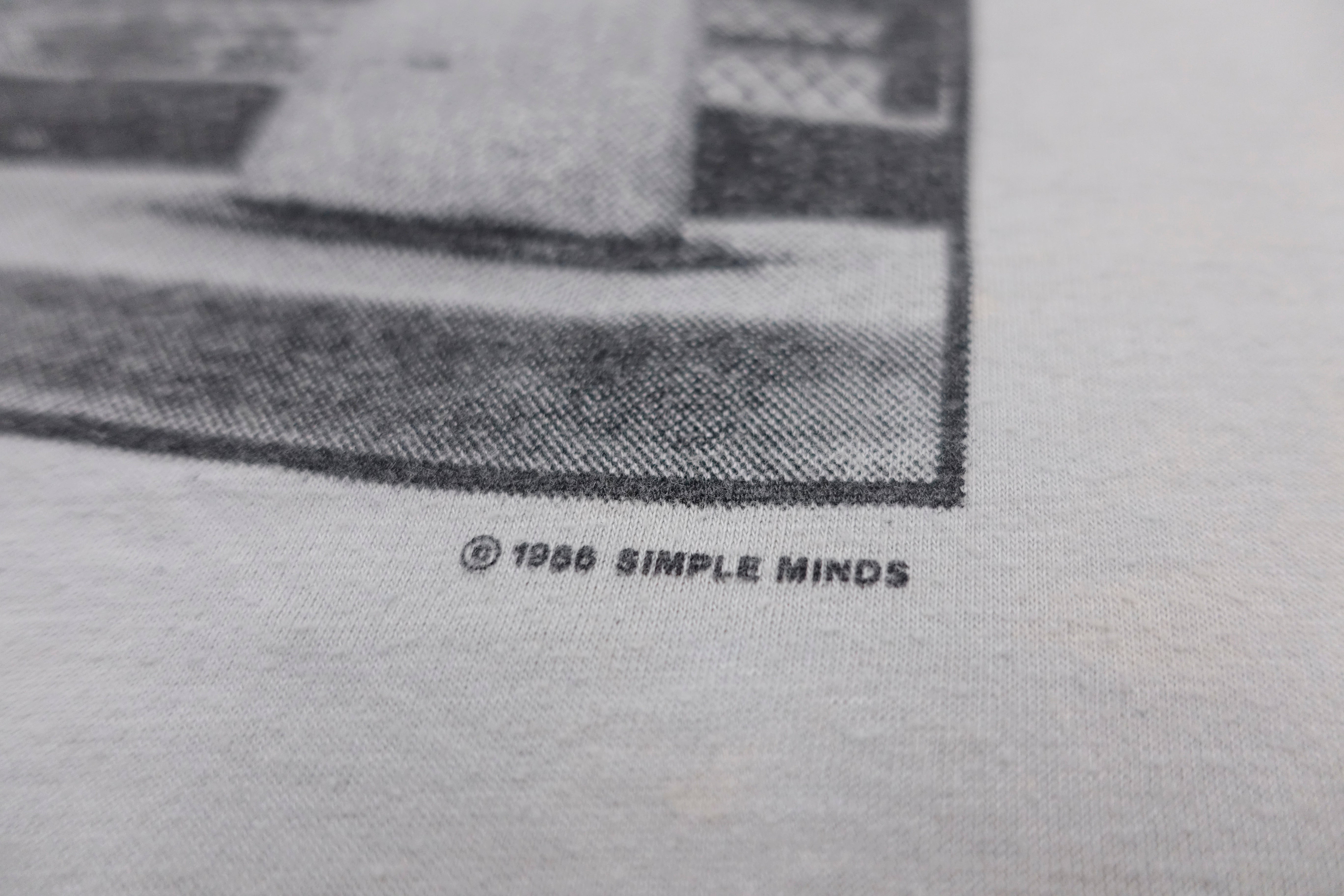 Simple Minds - Once Upon A Time 1986 World Tour Shirt Size Large / XL