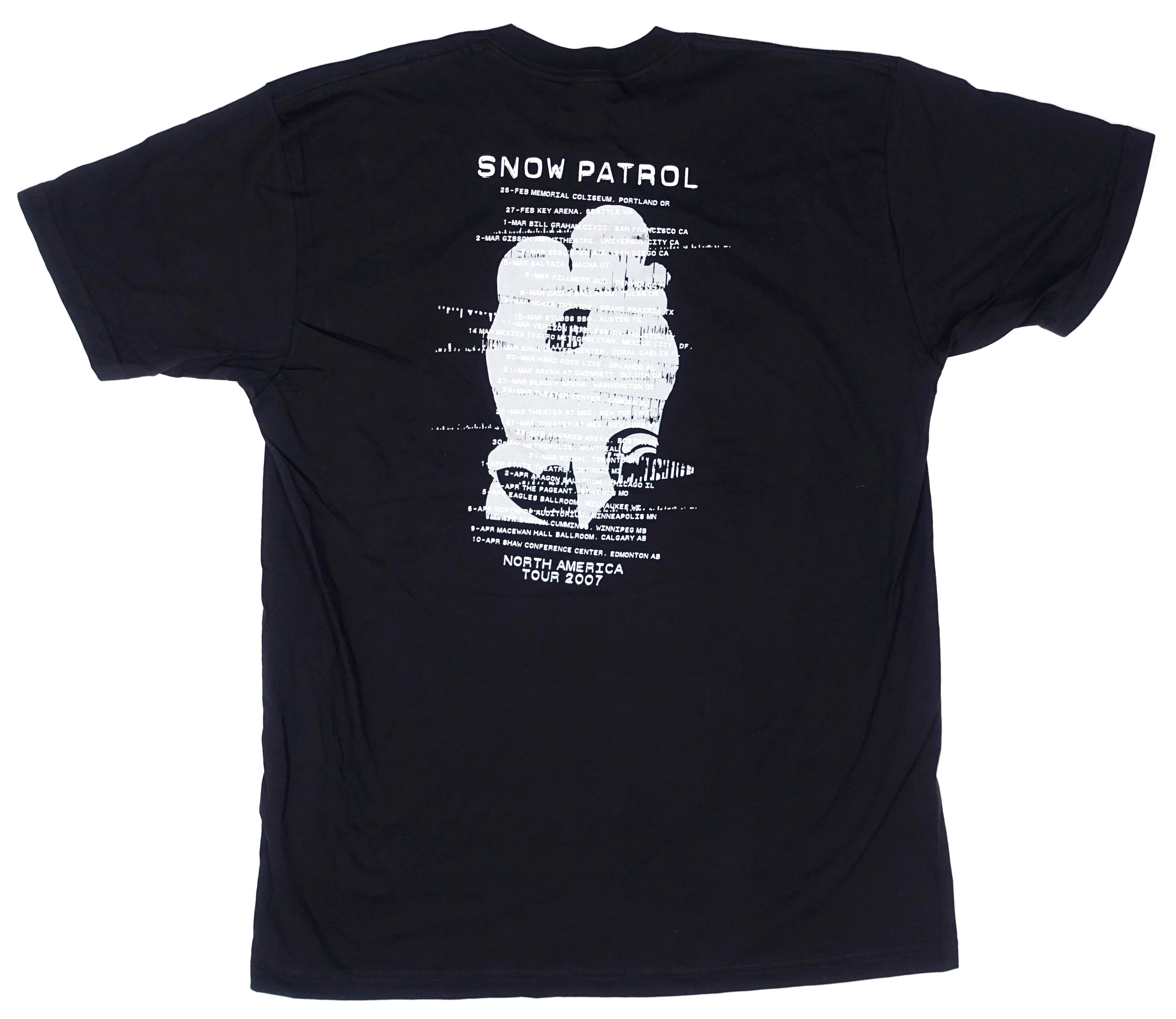 Snow Patrol – Eyes Open North American 2007 Tour Shirt Size XL