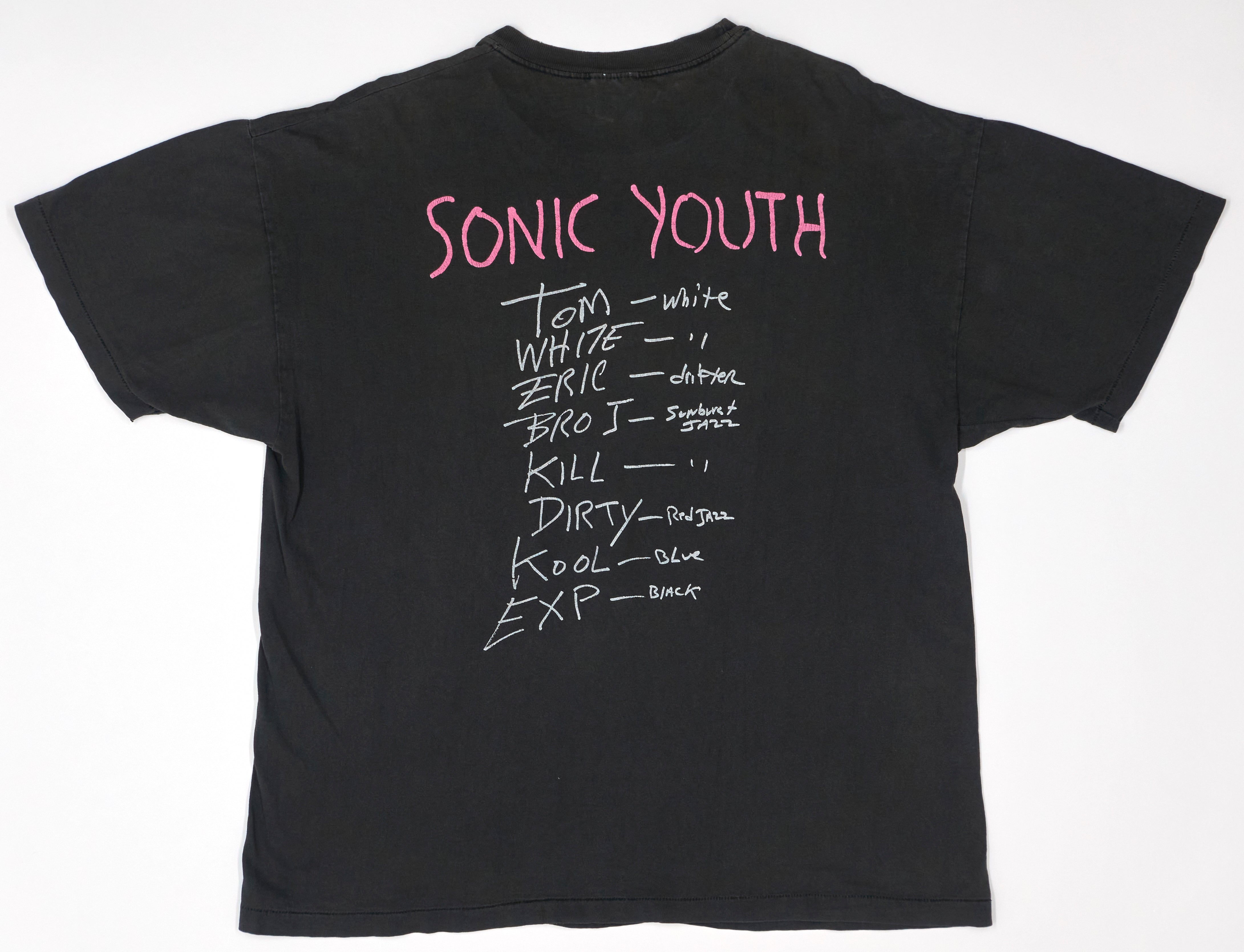 Sonic Youth - Traci Lords Disappearer 1990 Tour Shirt Size XL