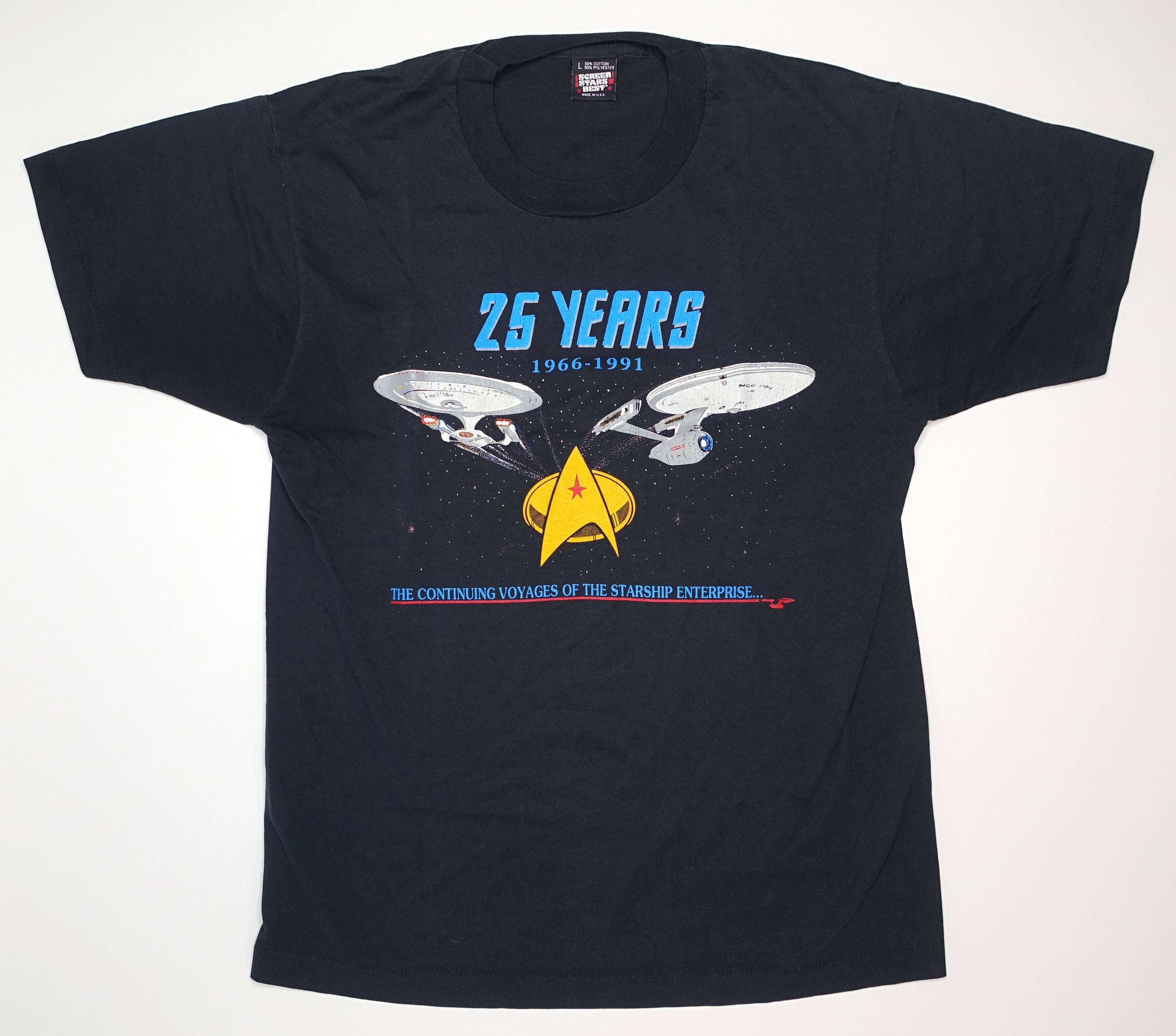 Star Trek - 25 Years 1966-1991 Shirt Size Large