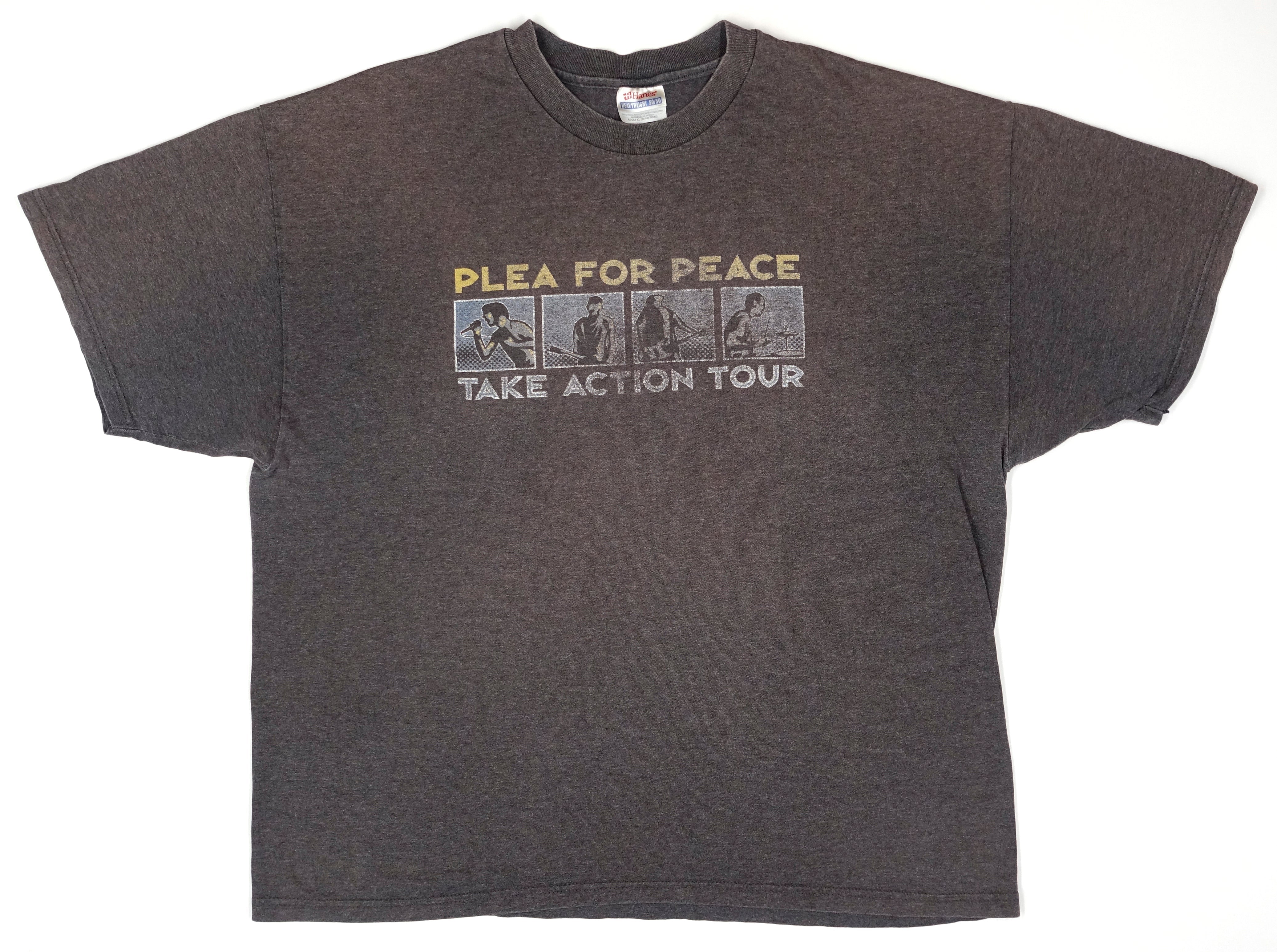 Sub City / Hopeless Records - Plea For Peace Take Action 2002 Tour Shirt Size XL