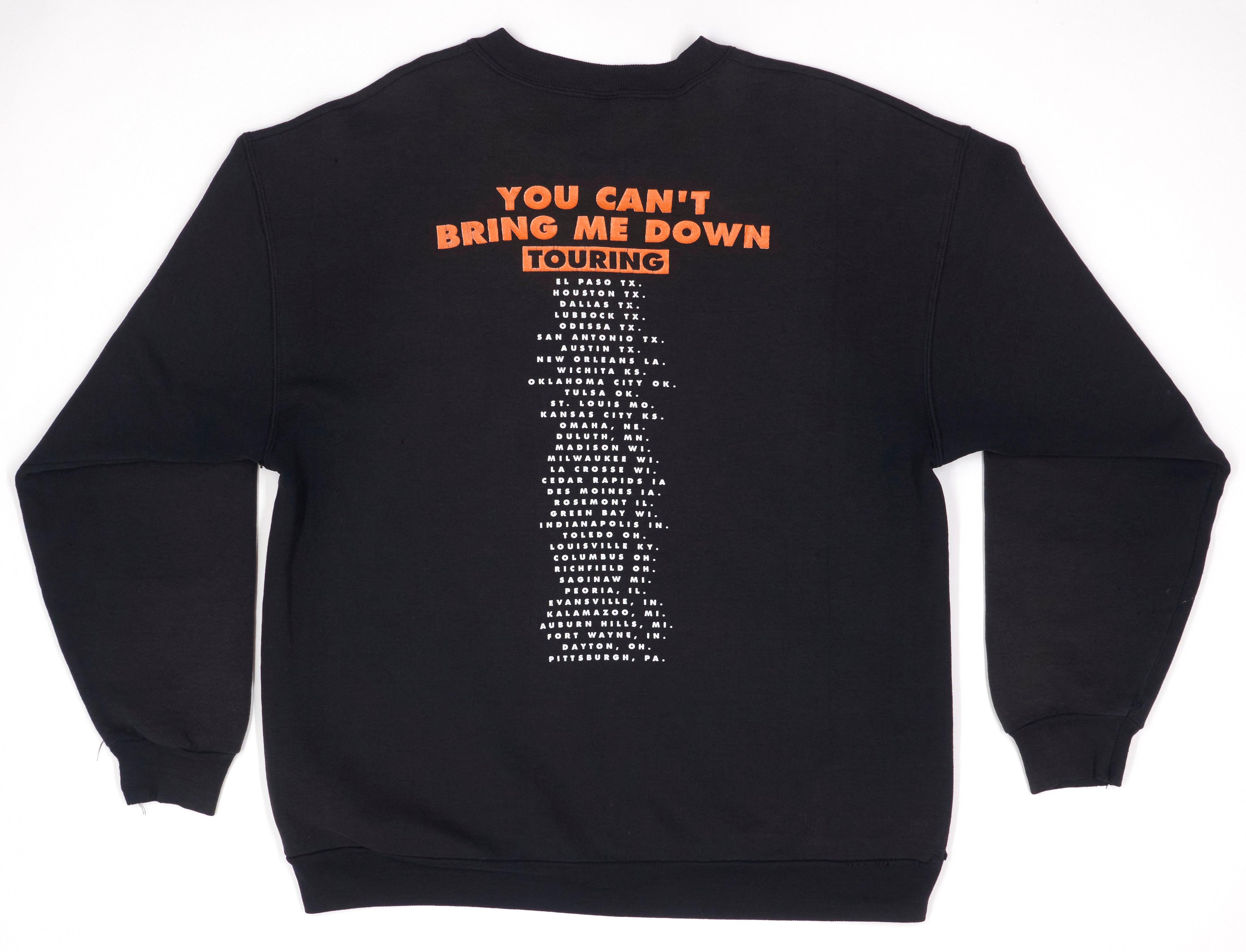 Suicidal Tendencies - You Can't Bring Me Down Touring 1990 Crew Neck Sweat Shirt Size XL