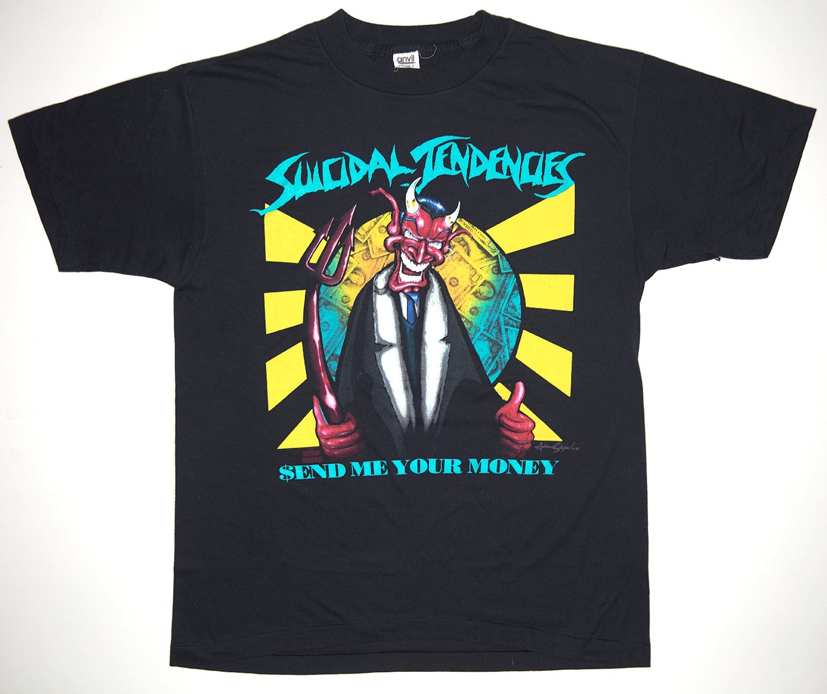 Suicidal Tendencies - You Can't Bring Me Down Touring 1990 Shirt Size Large