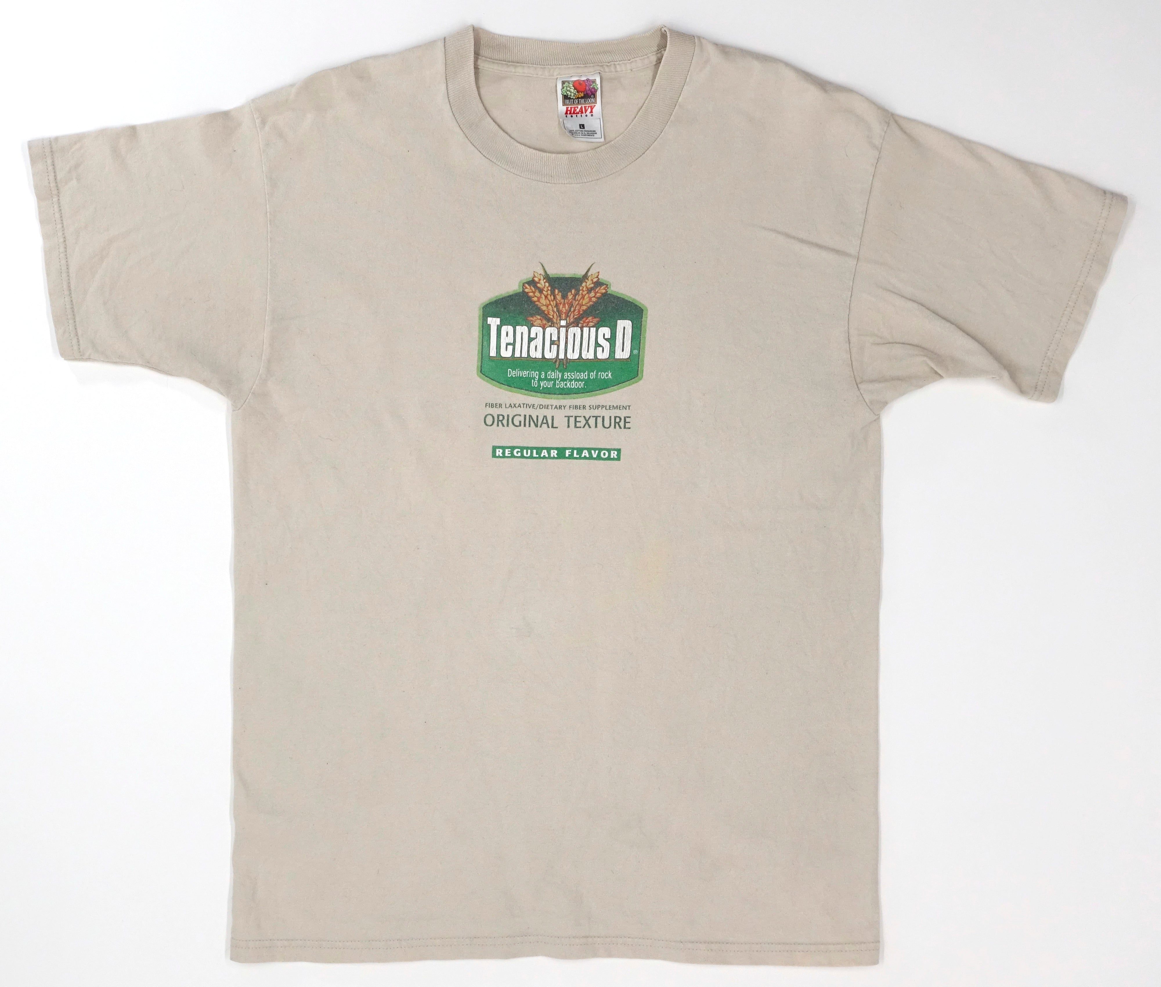 Tenacious D – Metamucil 2001 Tour Shirt FOTL Size Large