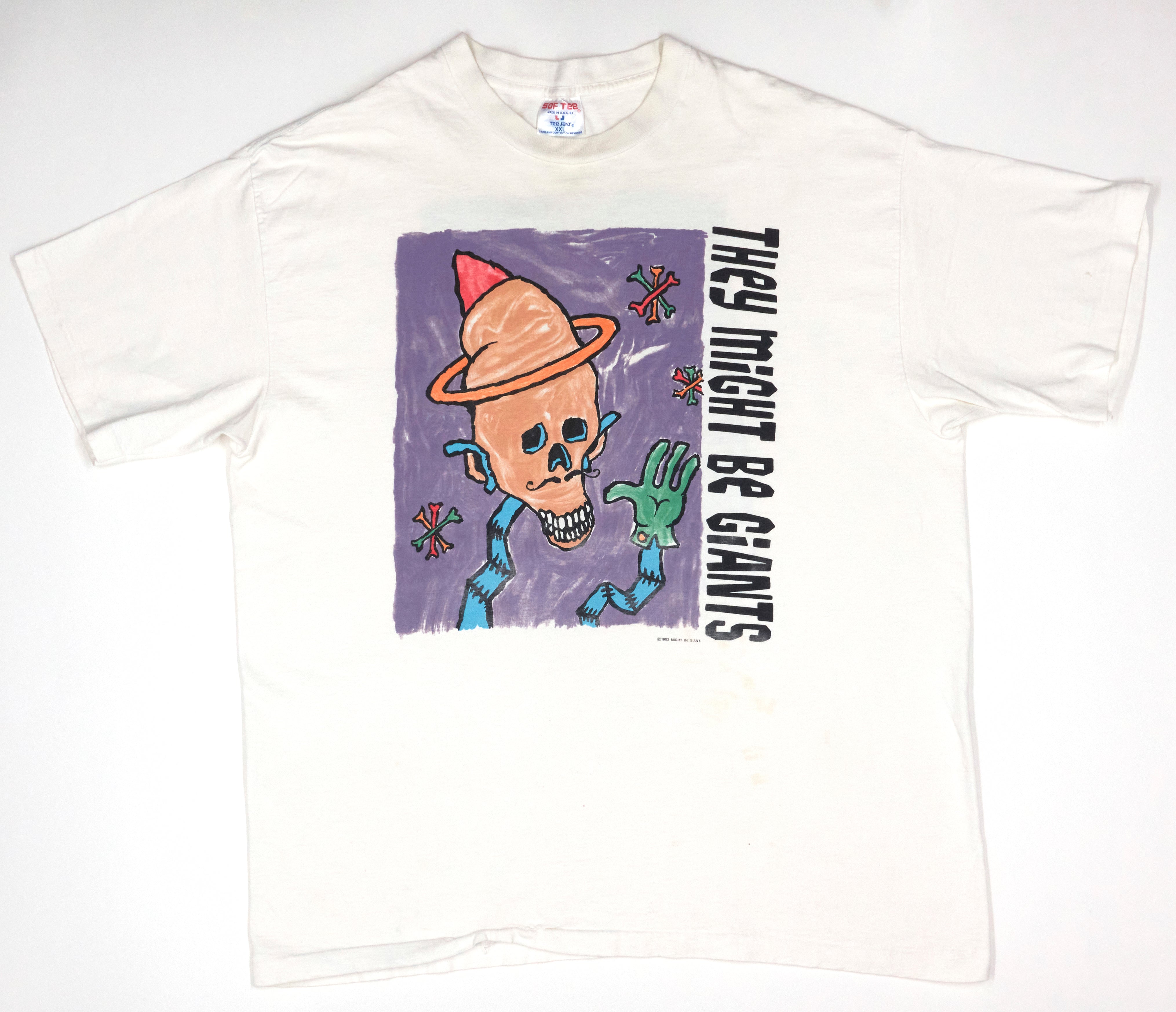 They Might Be Giants - Cris Kirkwood‎ (Meat Puppets) 1992 Tour Shirt Size XXL