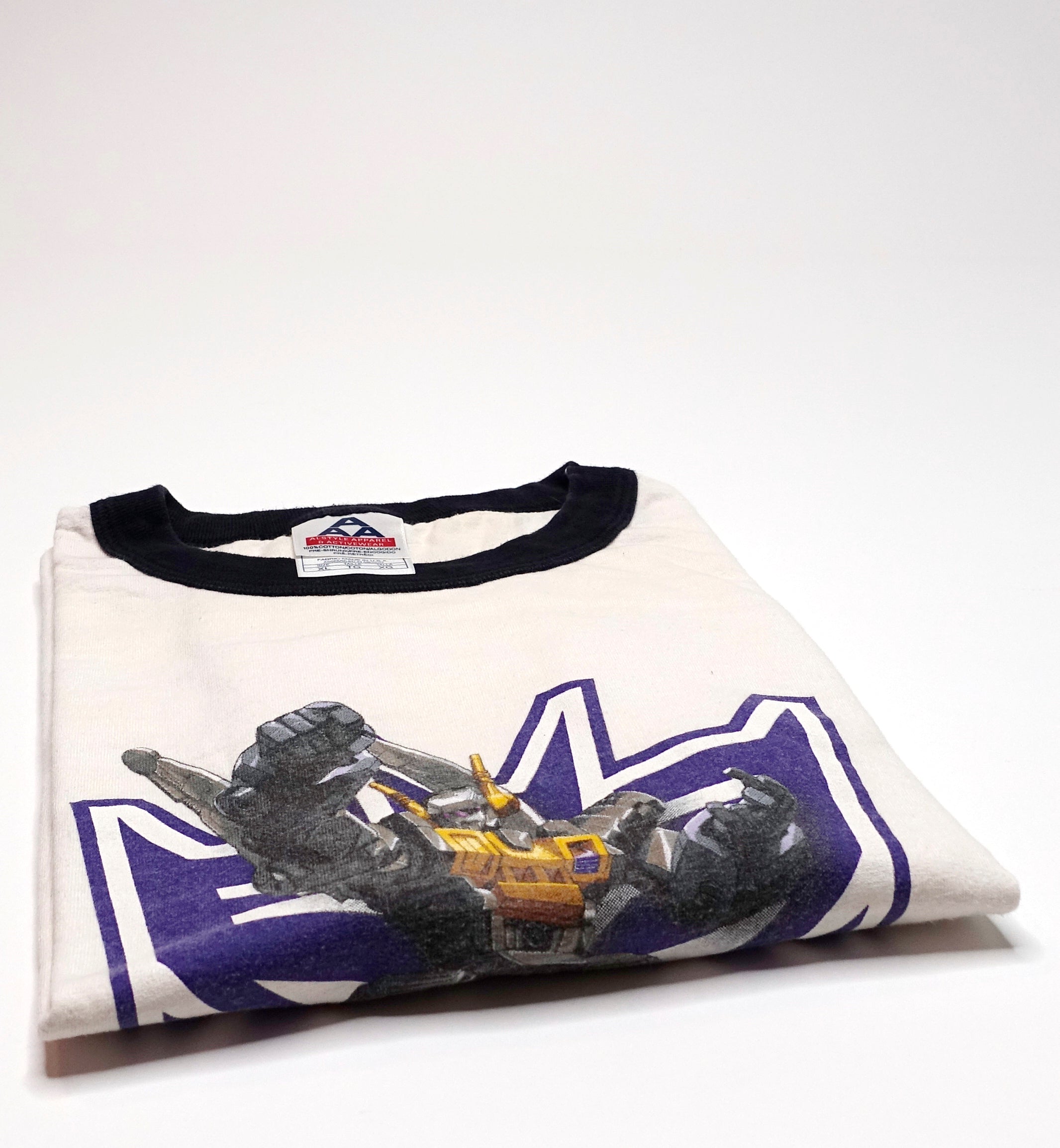 Transformers - Decepticon 2002 Hasbro Ringer Graphic Shirt Size XL