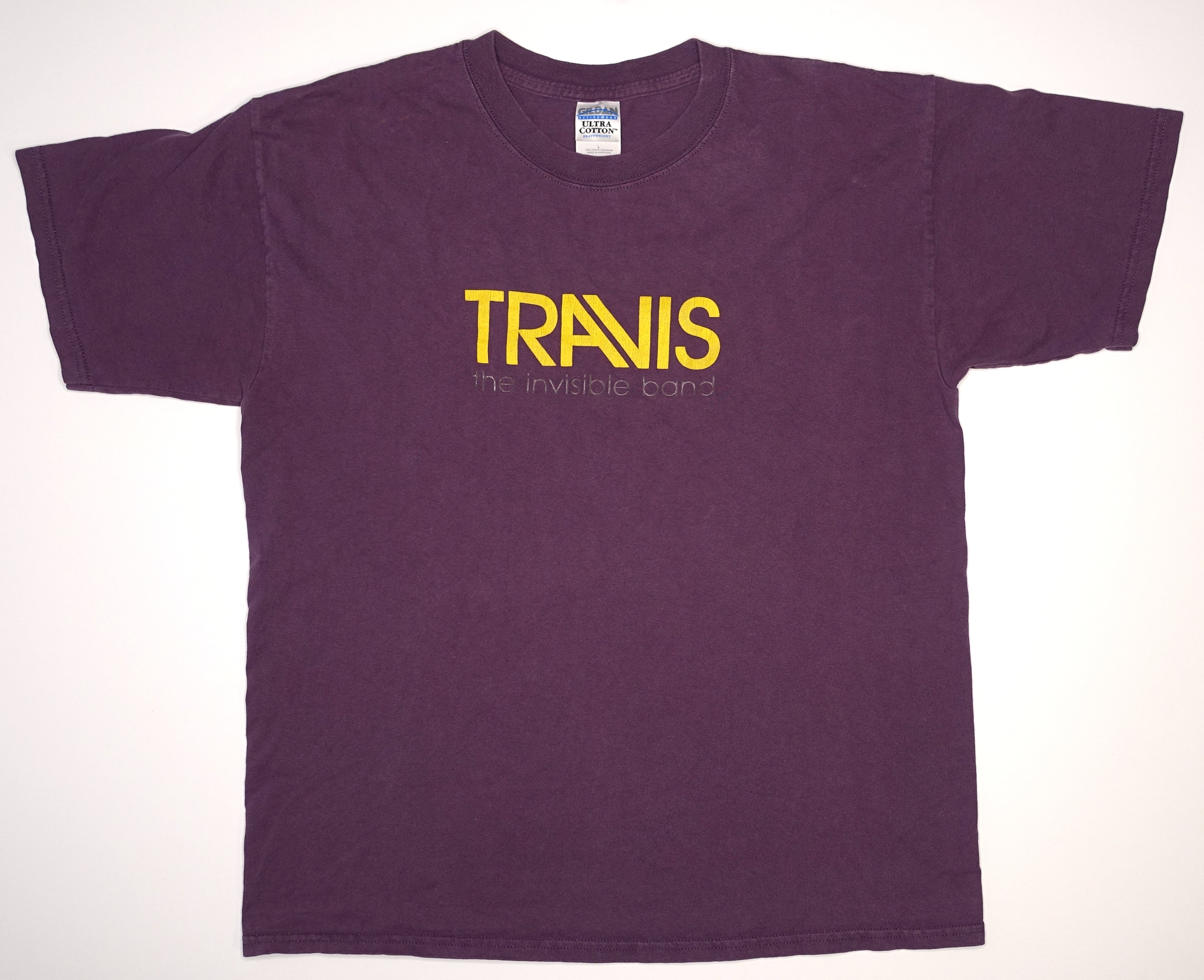 Travis – The Invisible Band 2001 Tour Shirt (Yellow Logo) Size Large