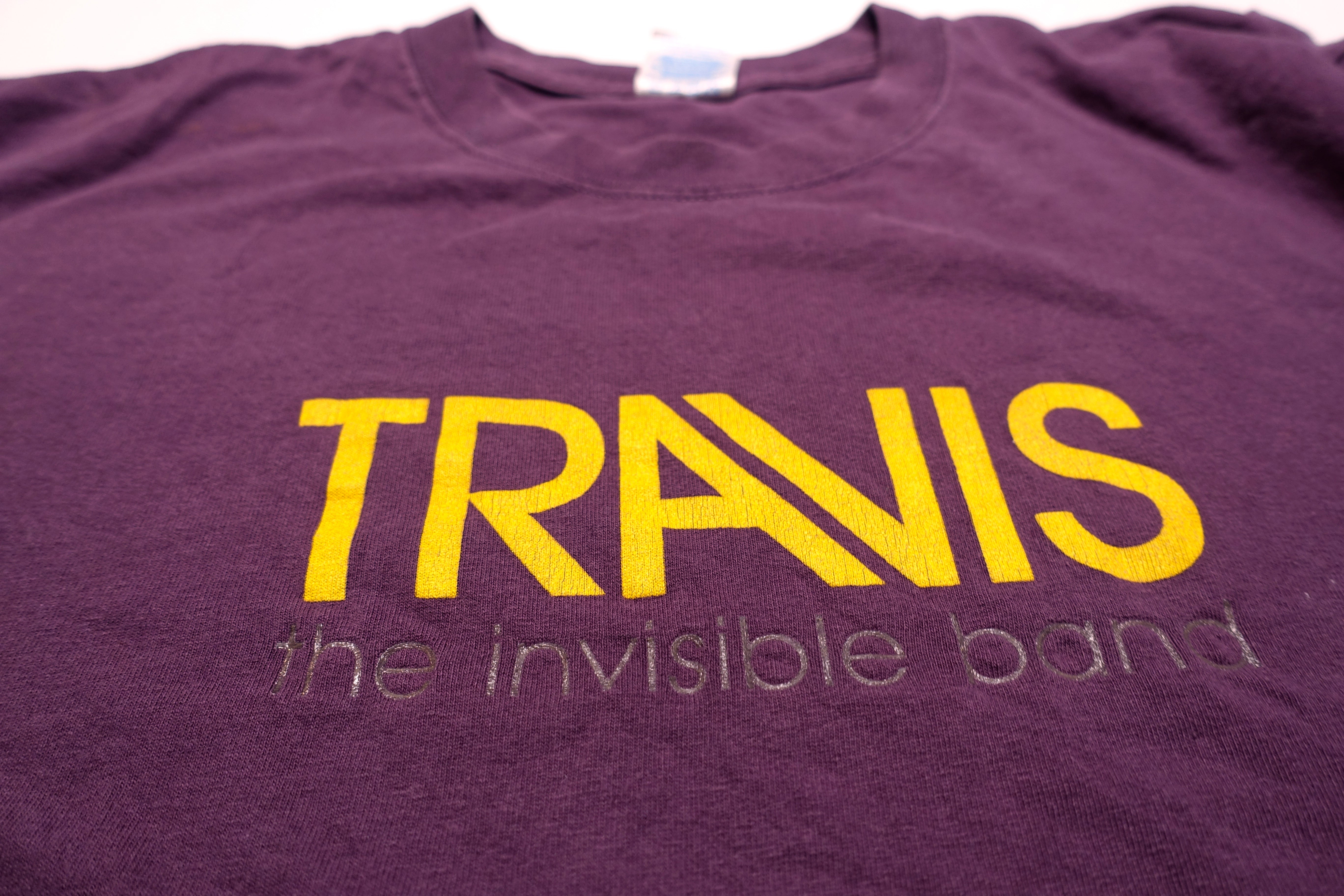 Travis – The Invisible Band 2001 Tour Shirt (Yellow Logo) Size Large