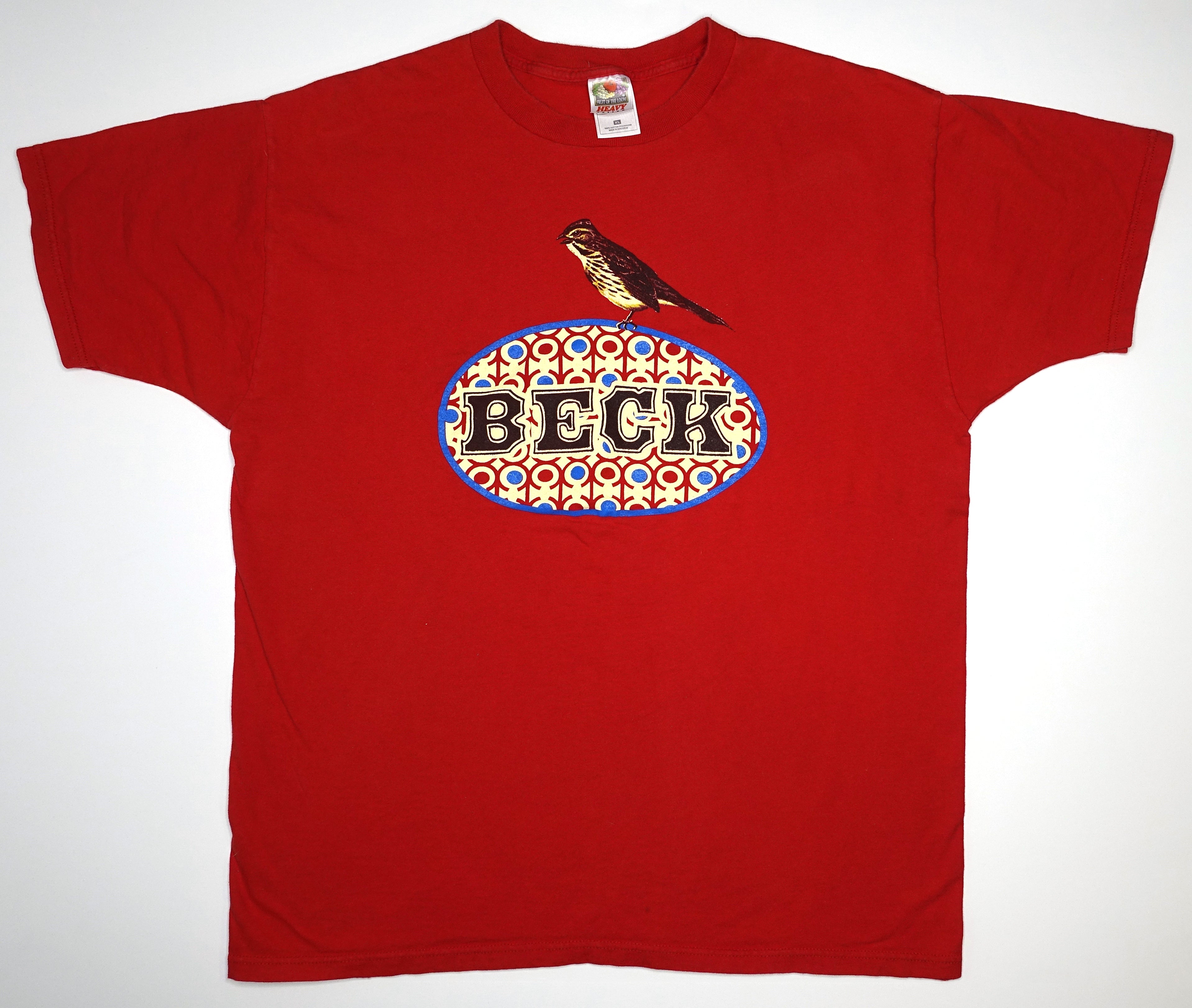 Beck ‎– Where It's At 90's (Red) Tour Shirt Size XL
