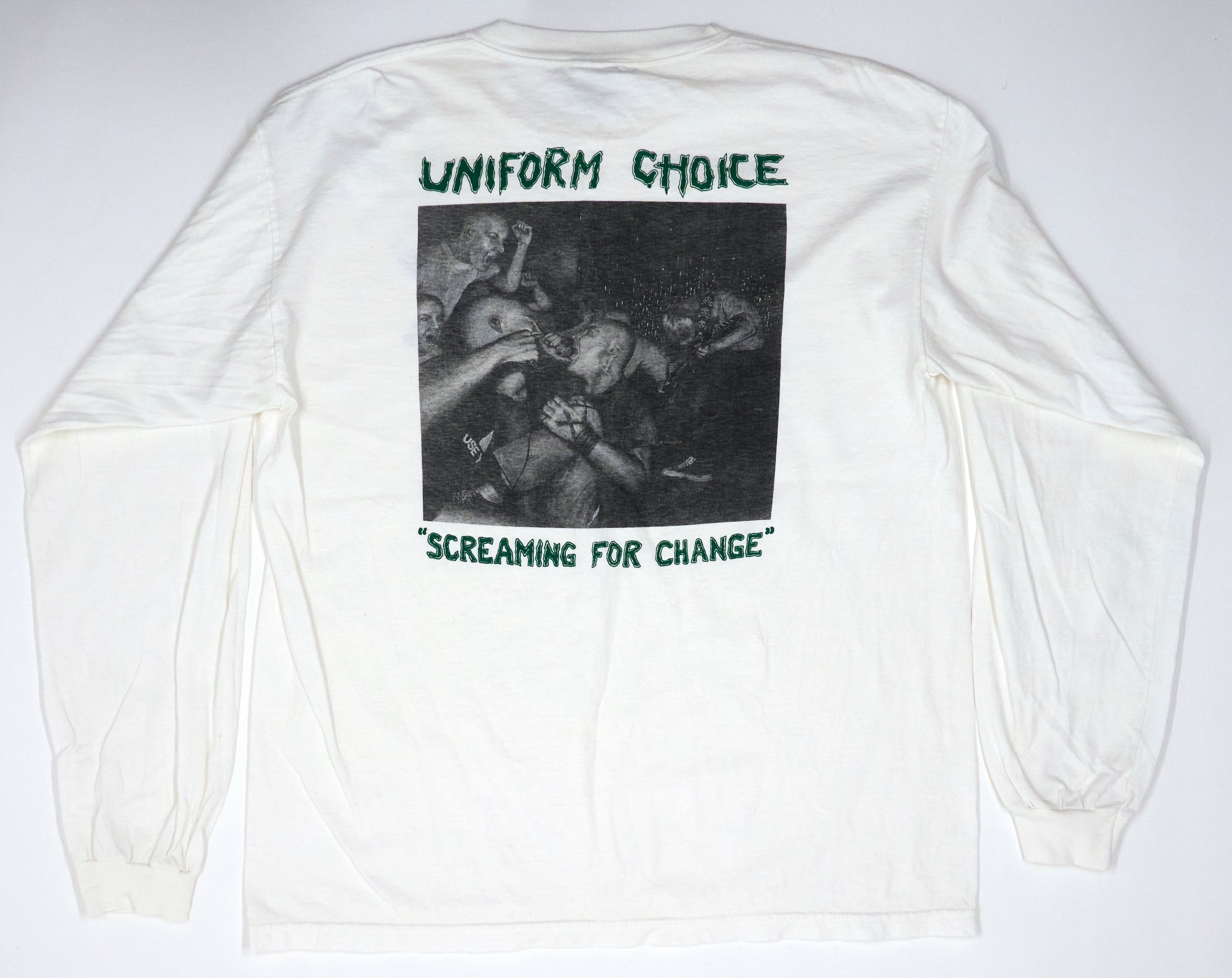 Uniform Choice ‎– Screaming For Change Long Sleeve Tour Shirt Size XL