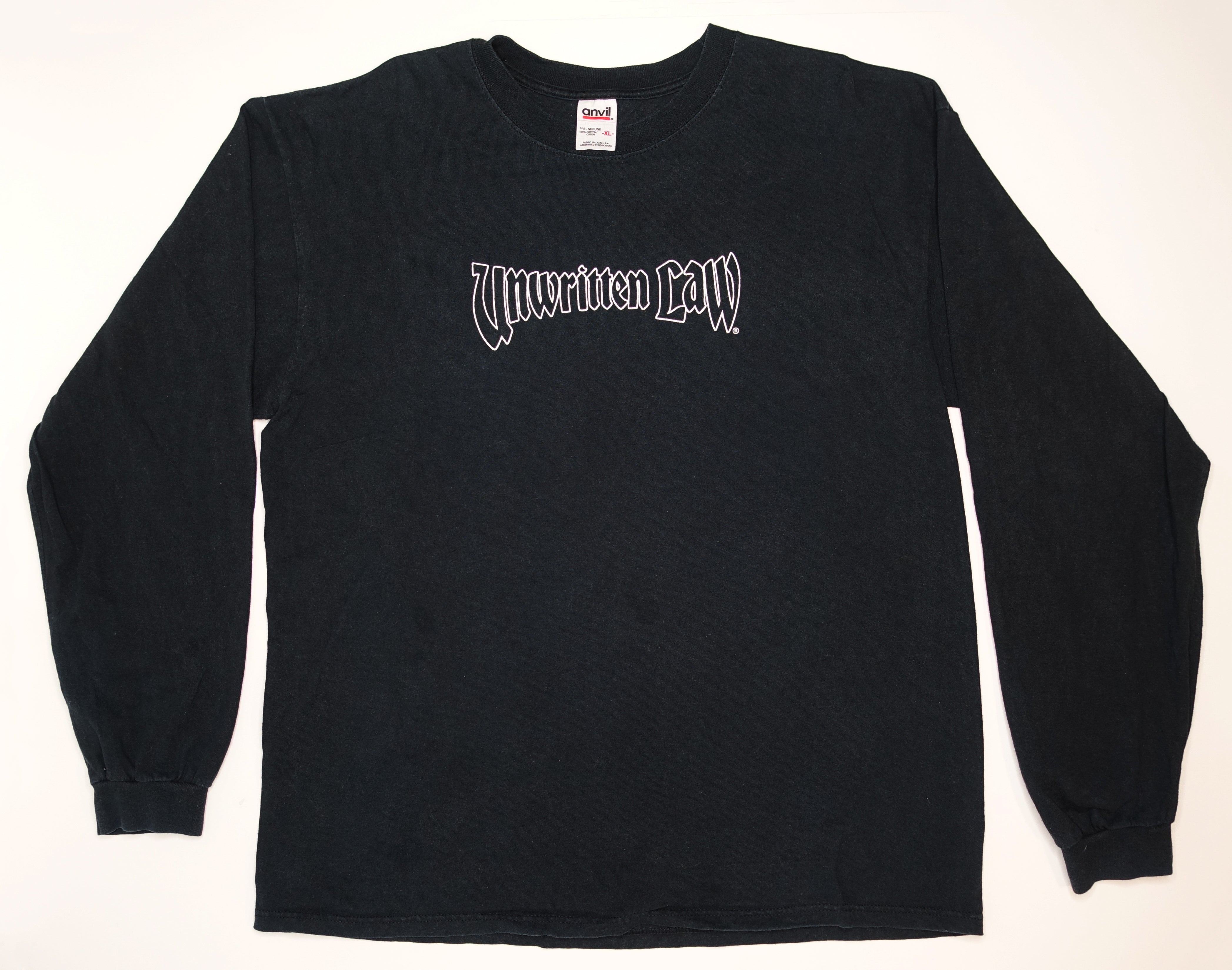 Unwritten Law  – Unwritten Law 1998 Promo Long Sleeve Shirt Size XL