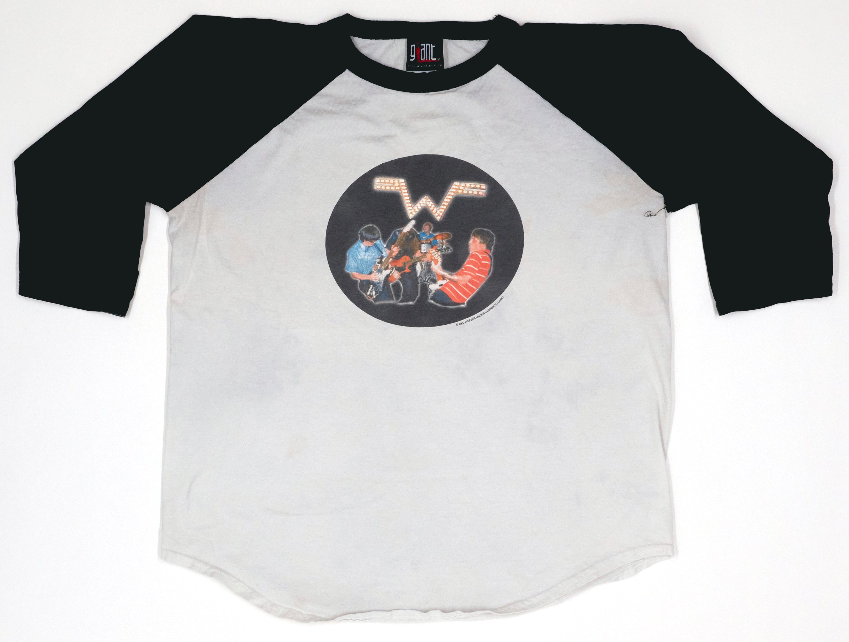 Weezer - Live Rock / Green Album Raglan 2001 Tour Shirt Size Large