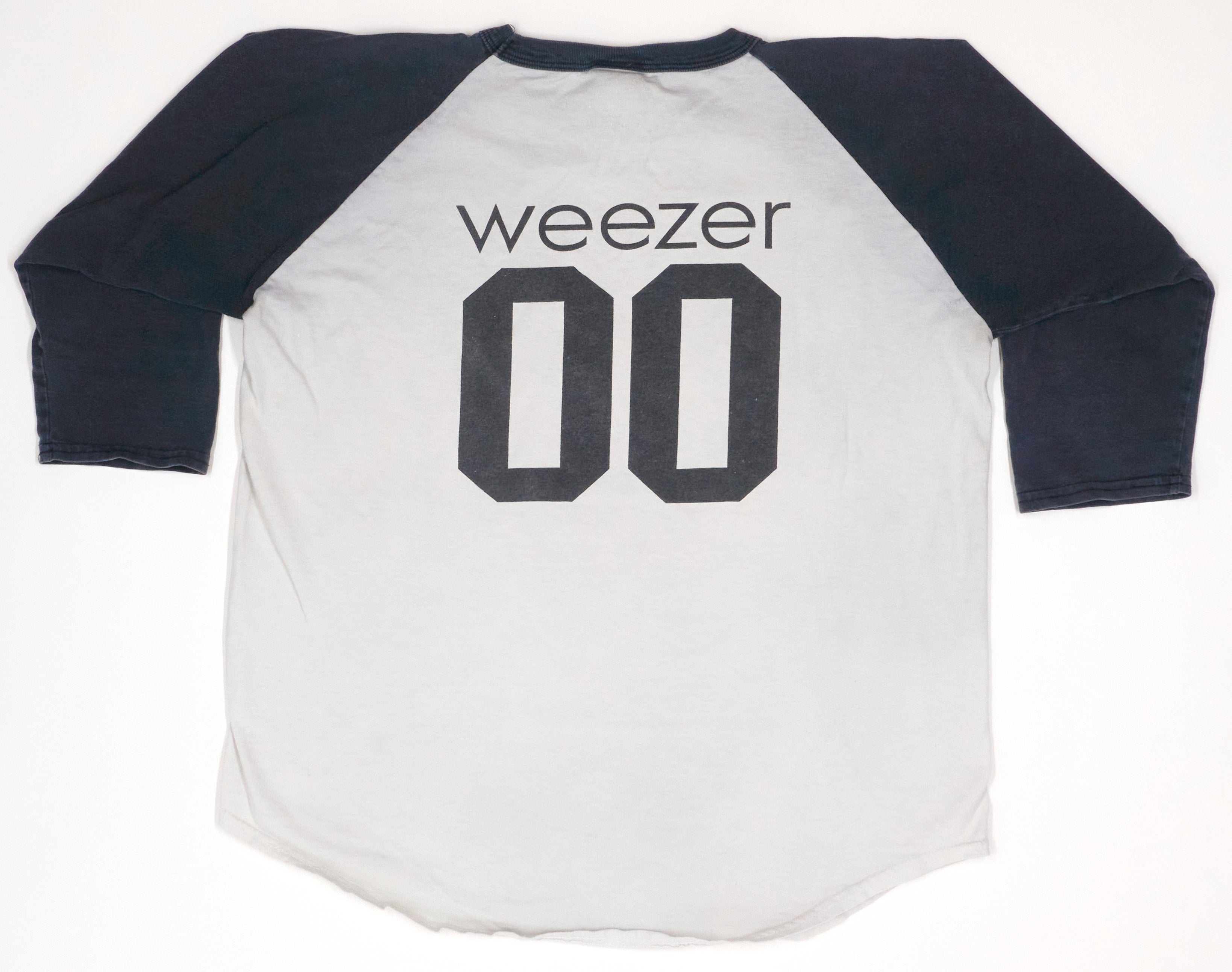 WEEZER 2001 ラグラン Tシャツ L Weezer - Live Rock / Green Album Raglan 2001 Tour Shirt Size Large
