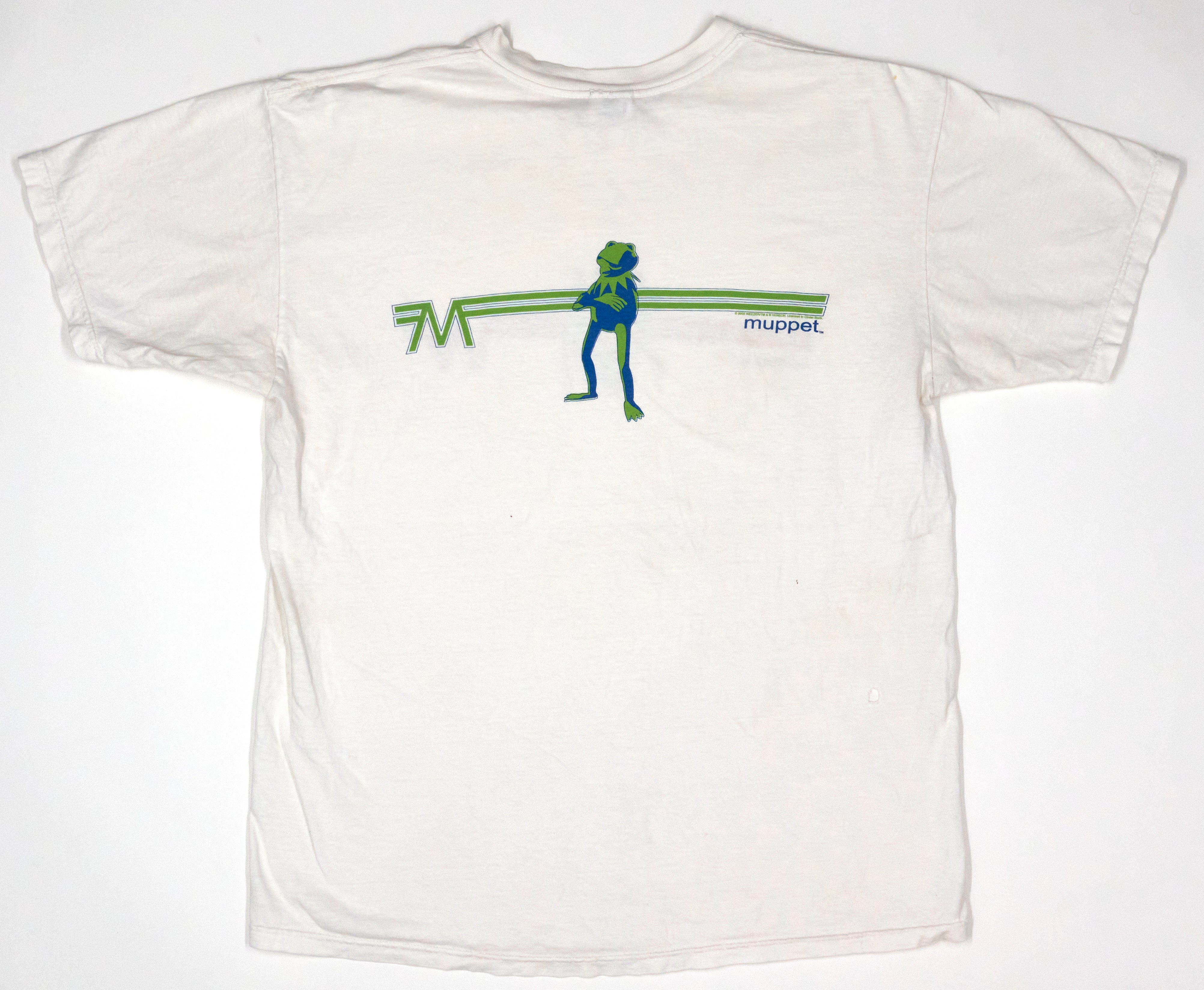 Weezer - Keep Fishin' Kermit Muppet 2002 Tour Shirt Size Large