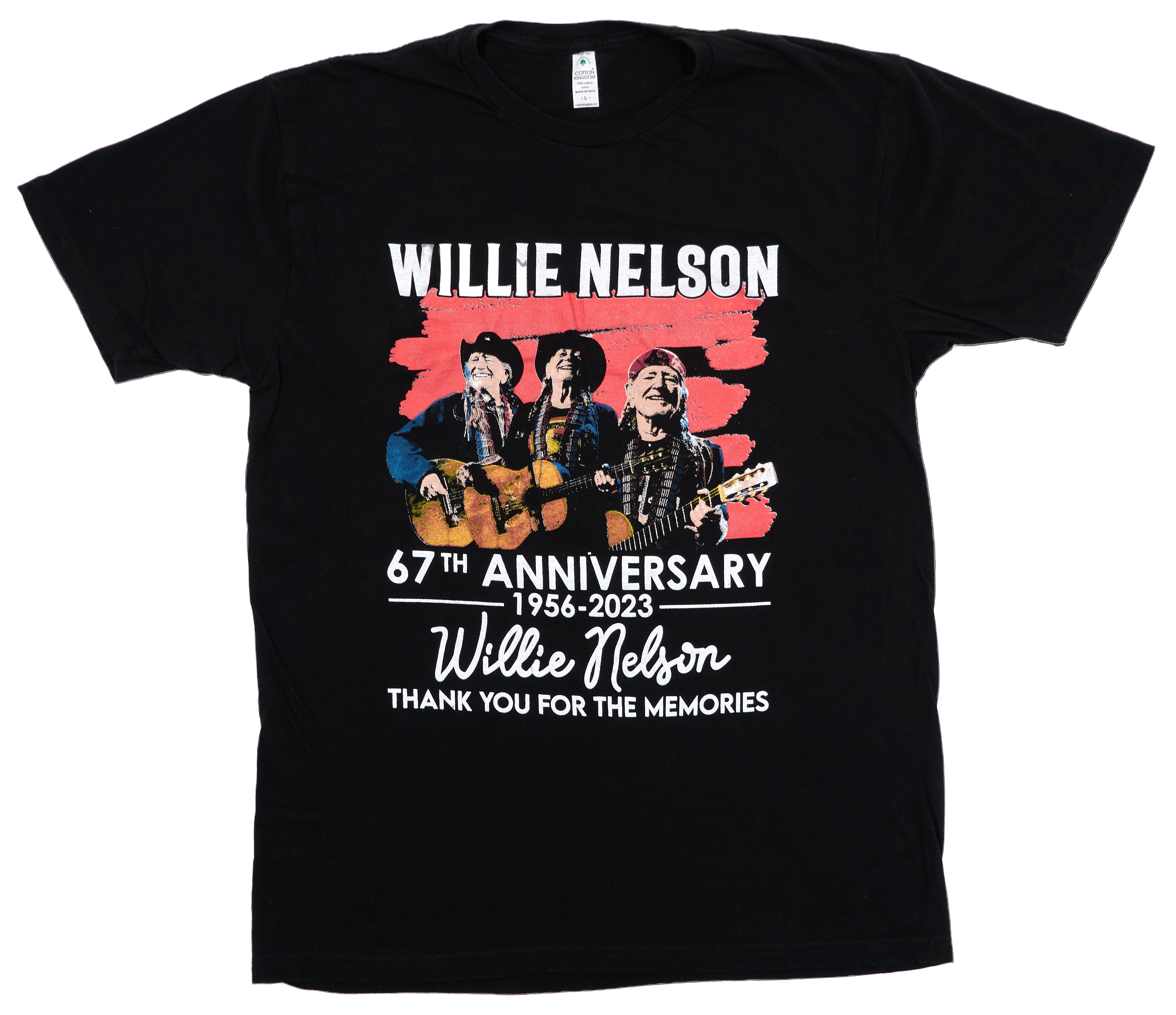 Willie Nelson - Long Story Short 50th Anniversary Tour Shirt Size Large