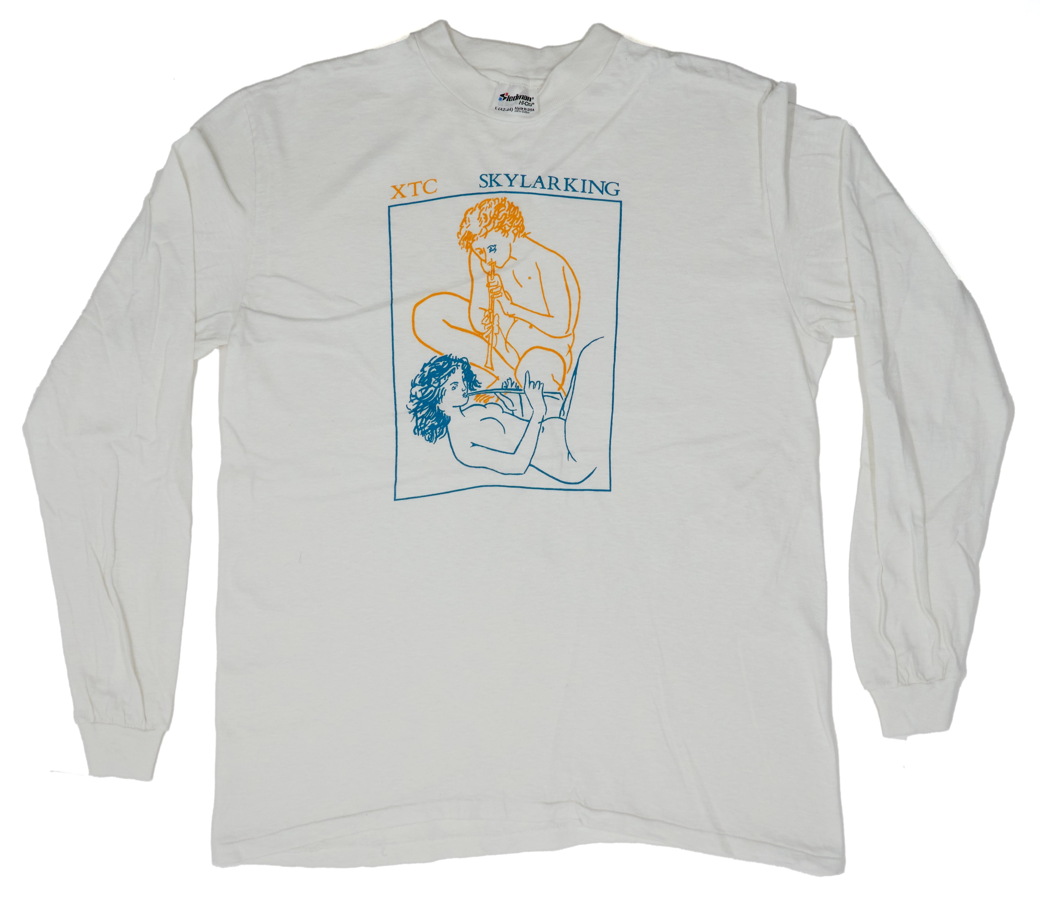 XTC - Skylarking In The Park 1991 Long Sleeve Tour Shirt Size Large