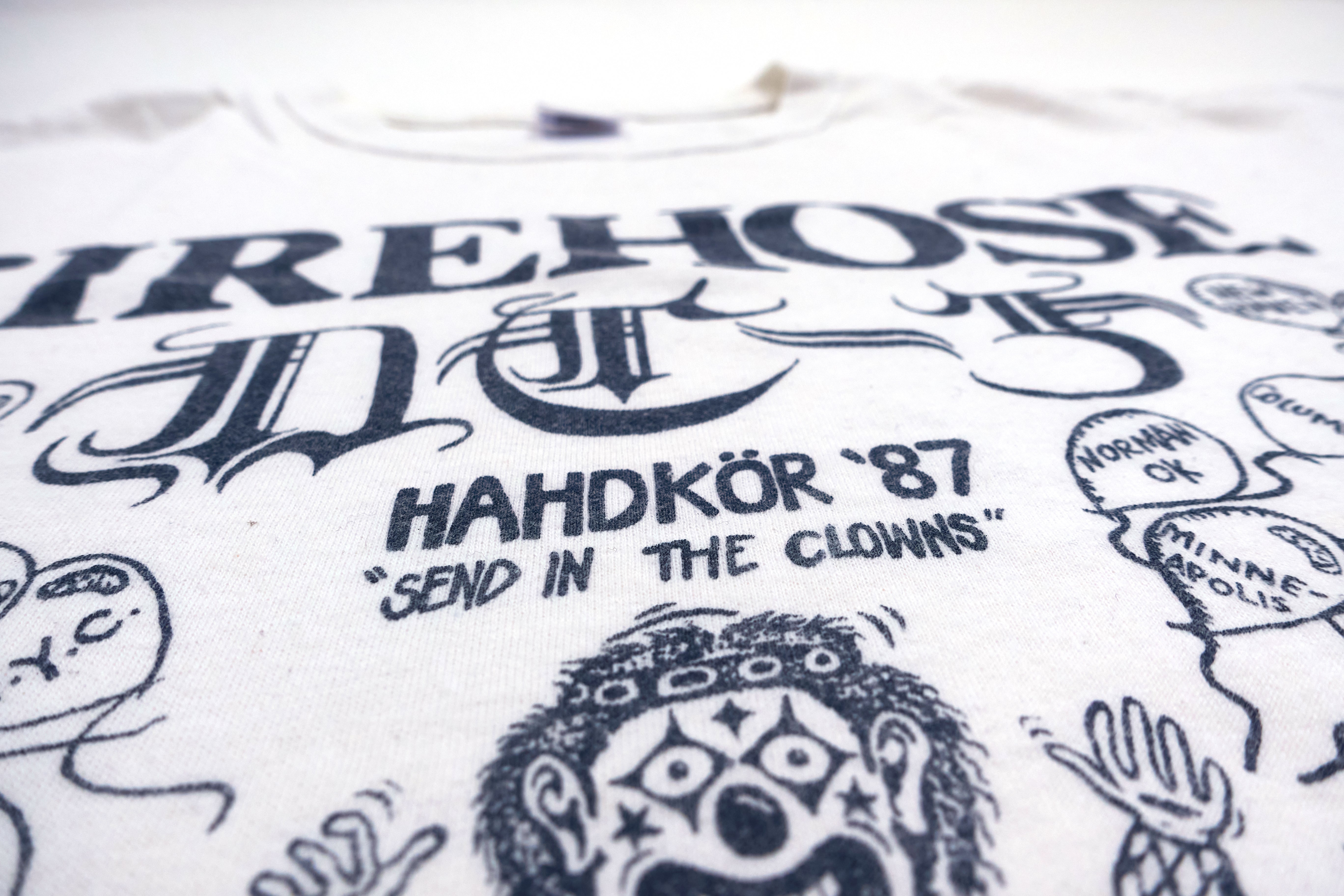 fIREHOSE / DC3 - Hadkör Send In The Clowns 1987 Tour Shirt (Bootleg By Me) Size Large