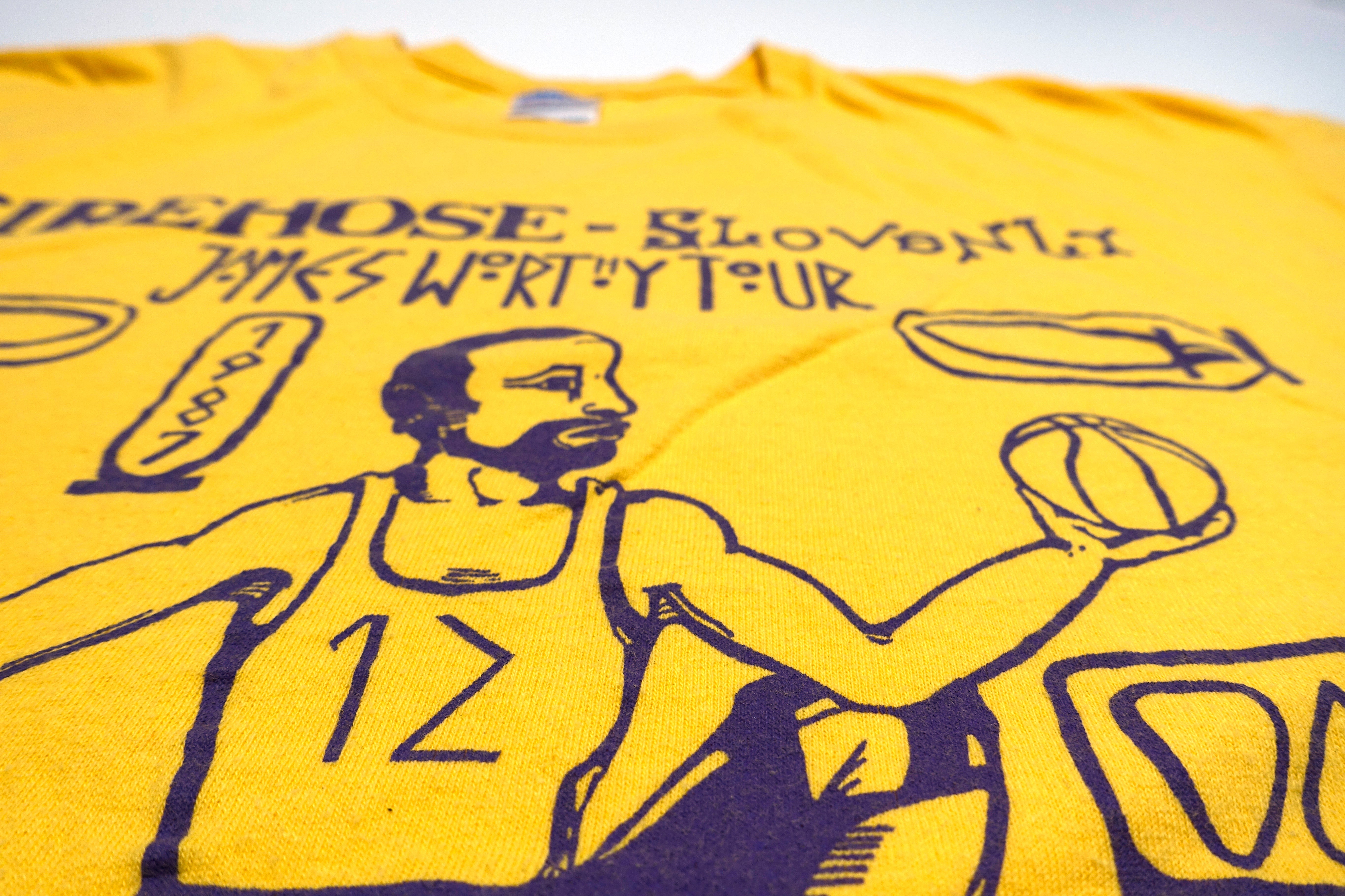 fIREHOSE / Slovenley - James Worthy 1987 Tour Shirt (Bootleg By Me) Size Large