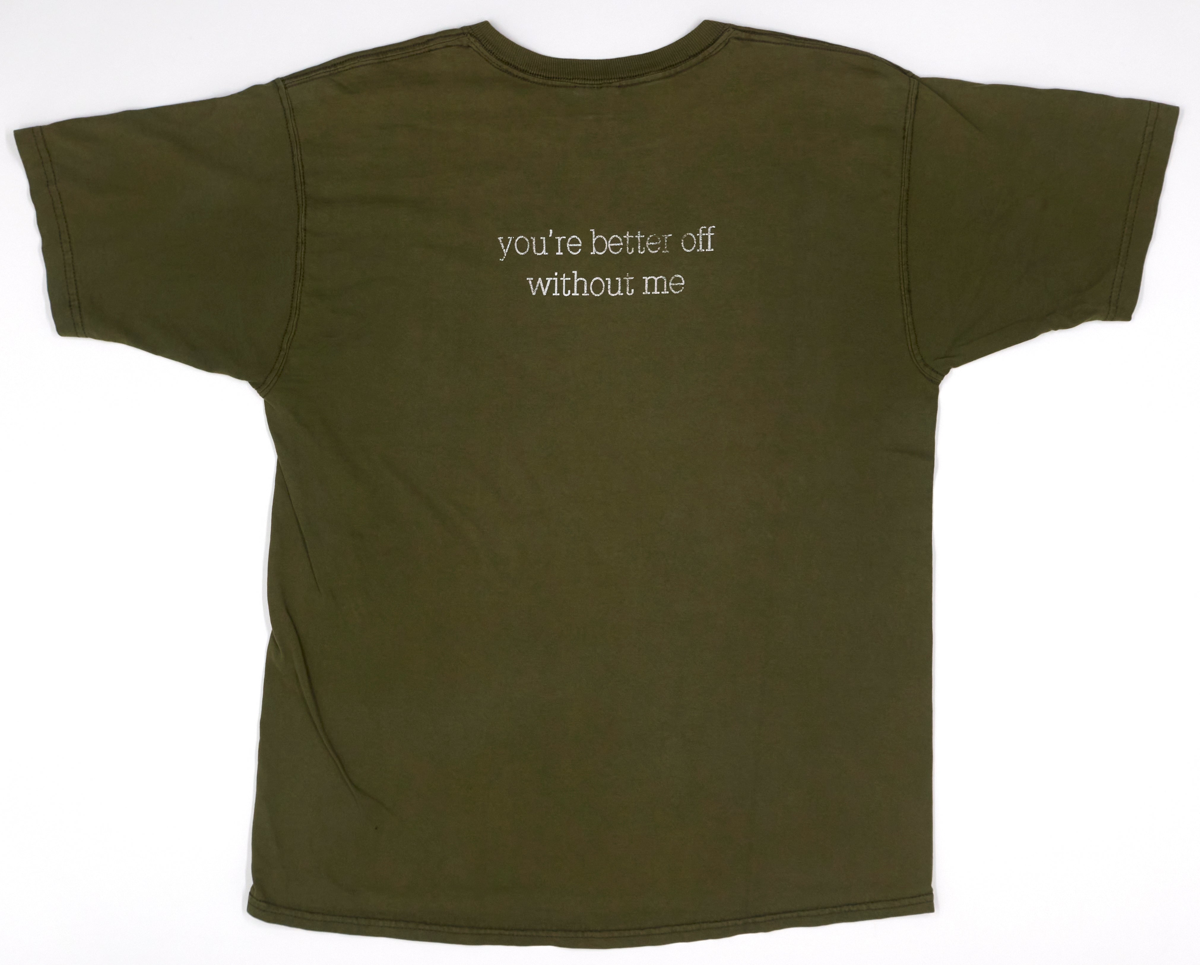 the Ataris - You're Better Off Without Me 1999 Tour Shirt Army Green Size Large