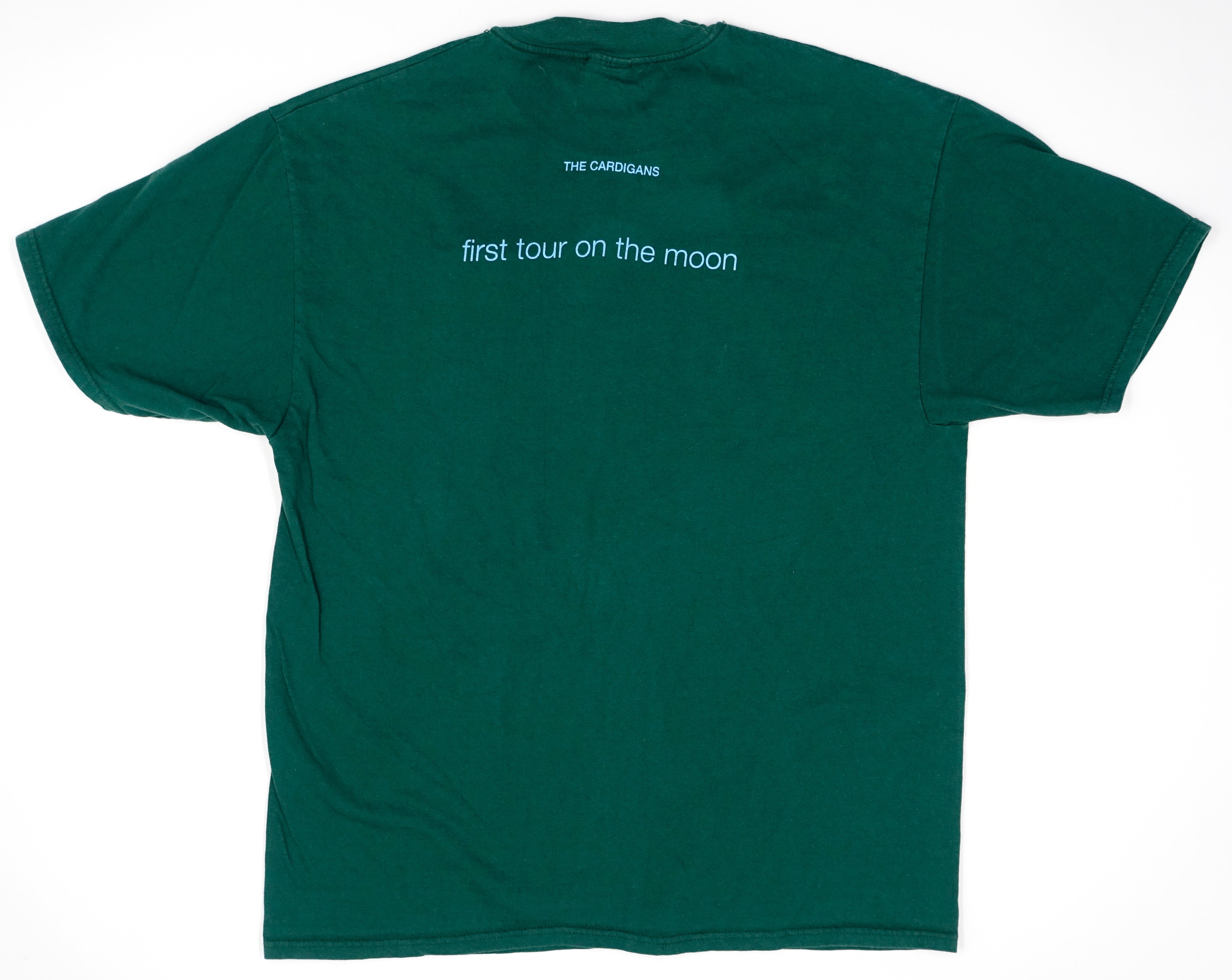 the Cardigans - First Tour On The Moon 1996 Hanes Tour Green Shirt Size XL