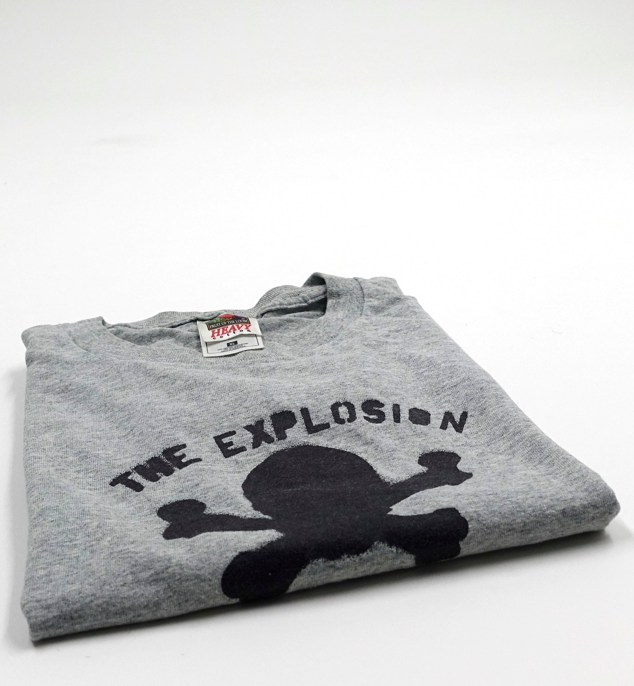 the Explosion ‎– Spray Stencil Skull And Crossbones 00's Tour Shirt Size XL