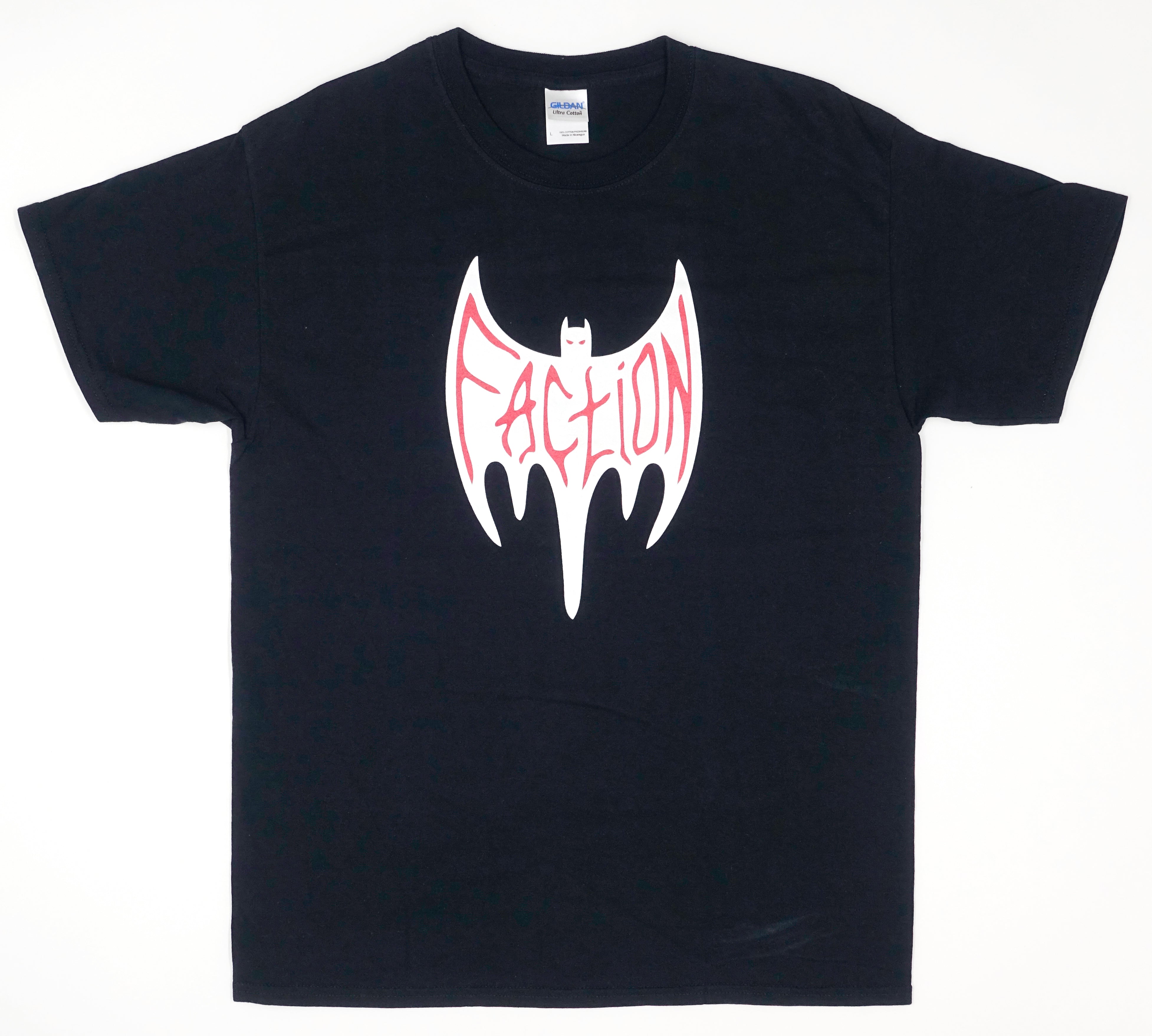 the Faction ‎– Classic 2/C Bat Design 2014 Black Tour Shirt Size Large