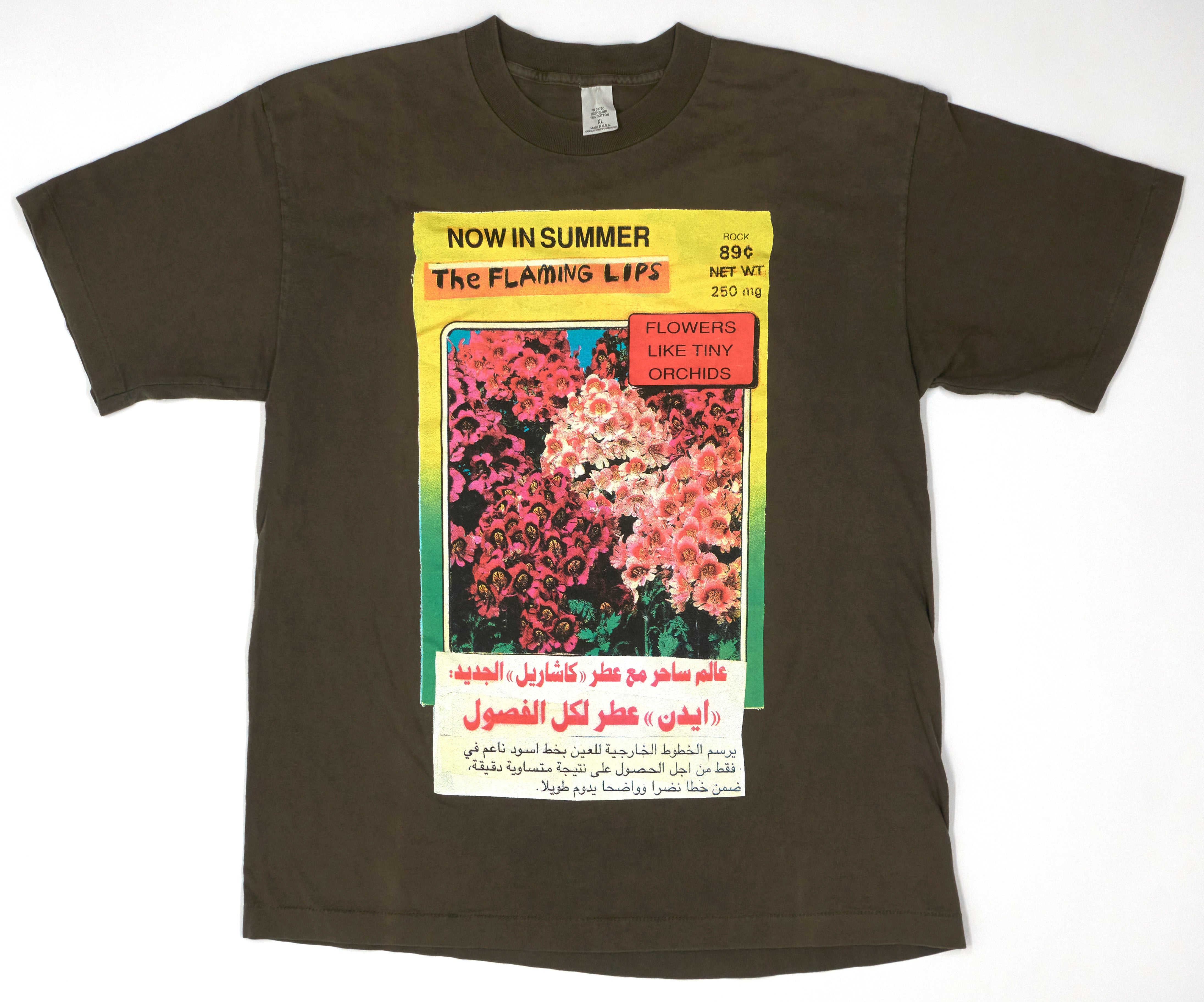 the Flaming Lips ‎– Flowers Like Tiny Orchids / Transmissions From The Satellite Heart 1993 Tour Shirt Size XL