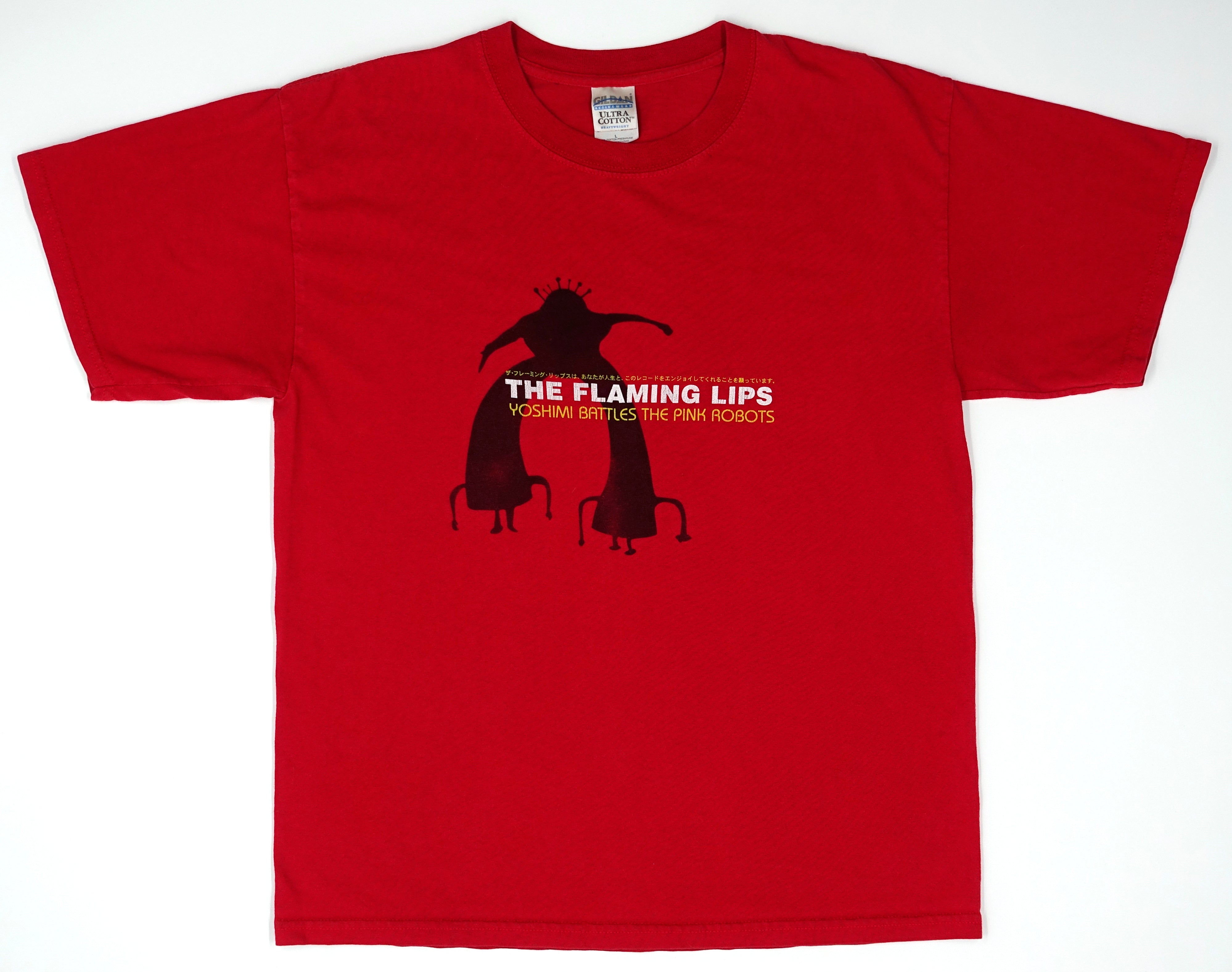 the Flaming Lips ‎– Yoshimi Battles The Pink Robots 2002 Tour Shirt Size Large