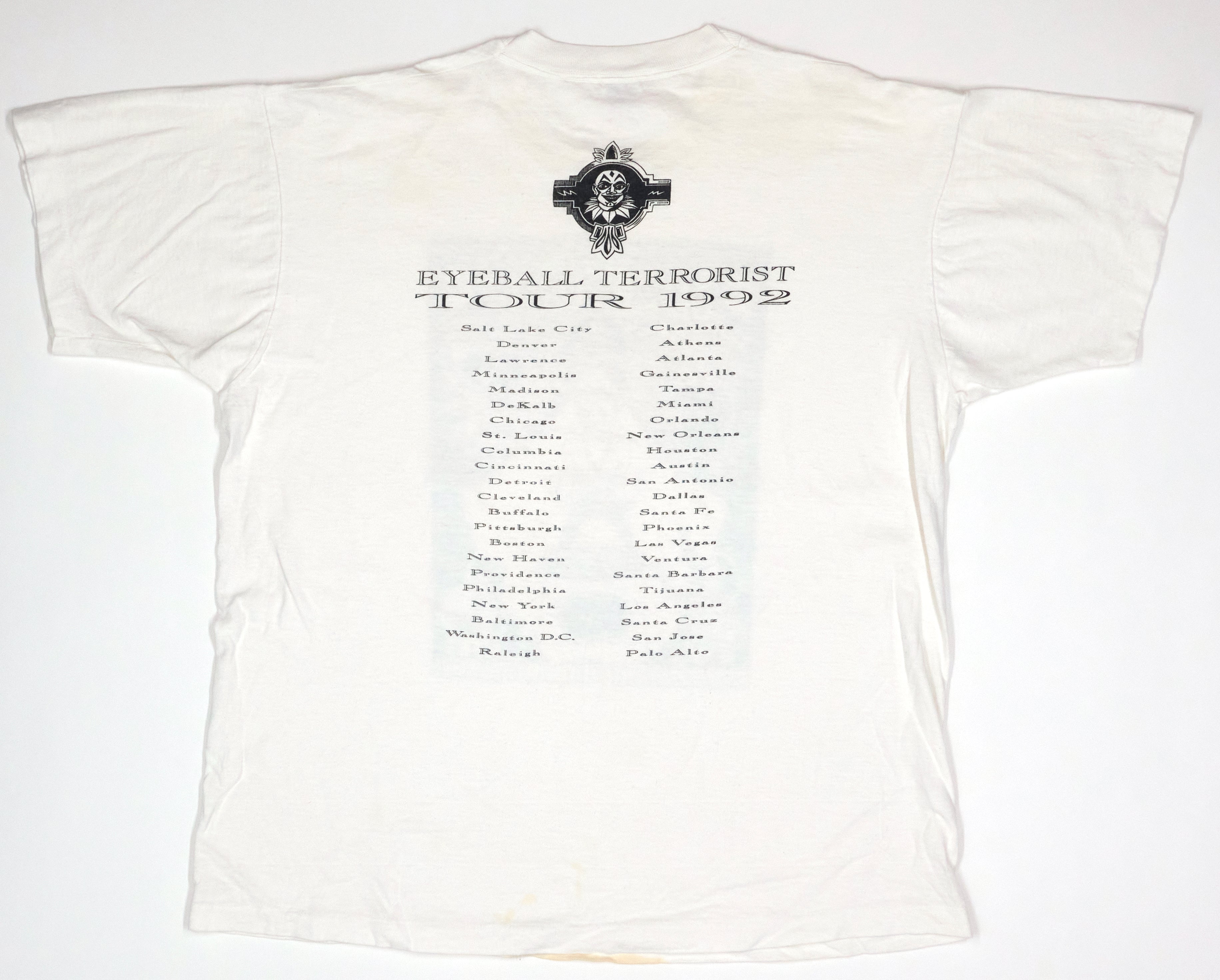 the Jim Rose Circus – Eyeball Terrorist 1992 Tour Shirt Size XL