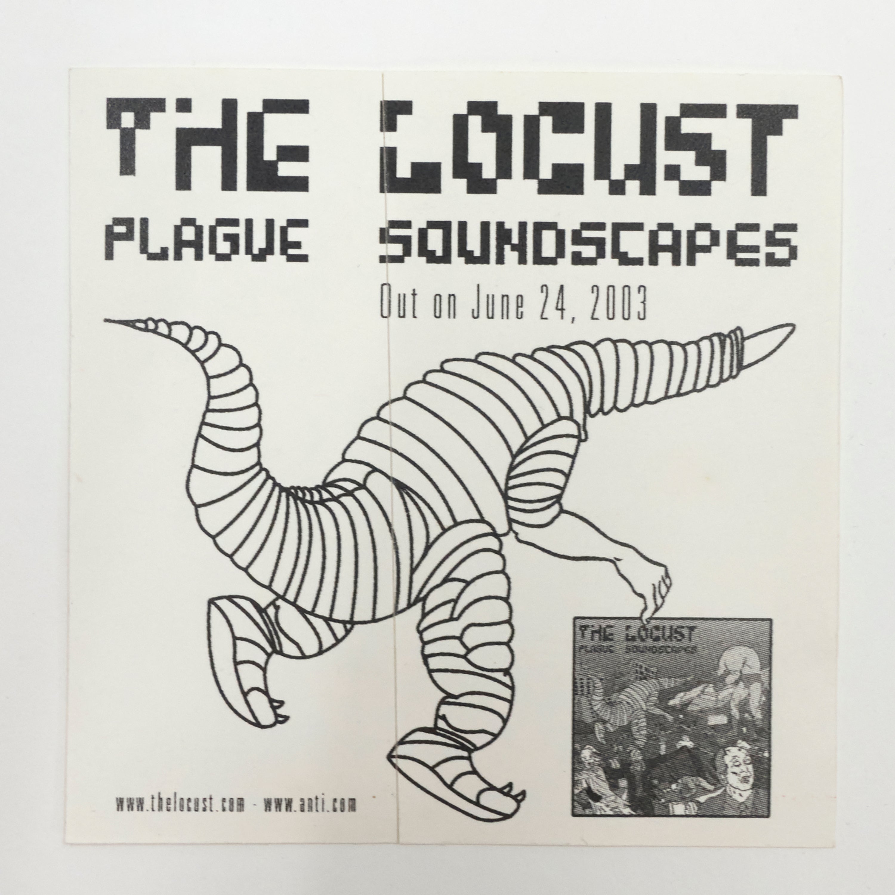 the Locust - Plague Soundscapes 2003 Promo Sticker