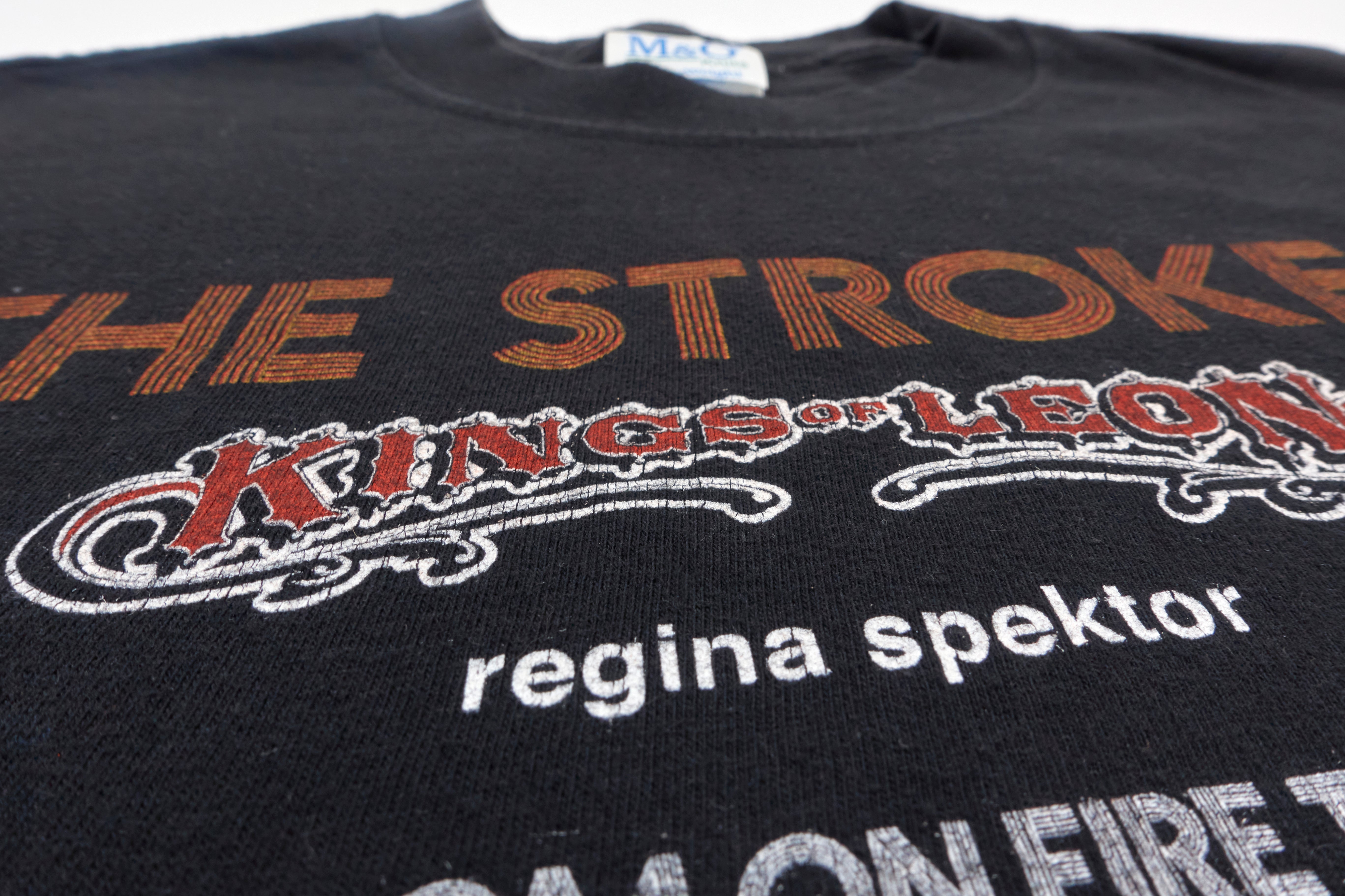 the Strokes - Room On Fire 2003 US Tour with Kings Of Leon and Regina Spector Shirt Size Small