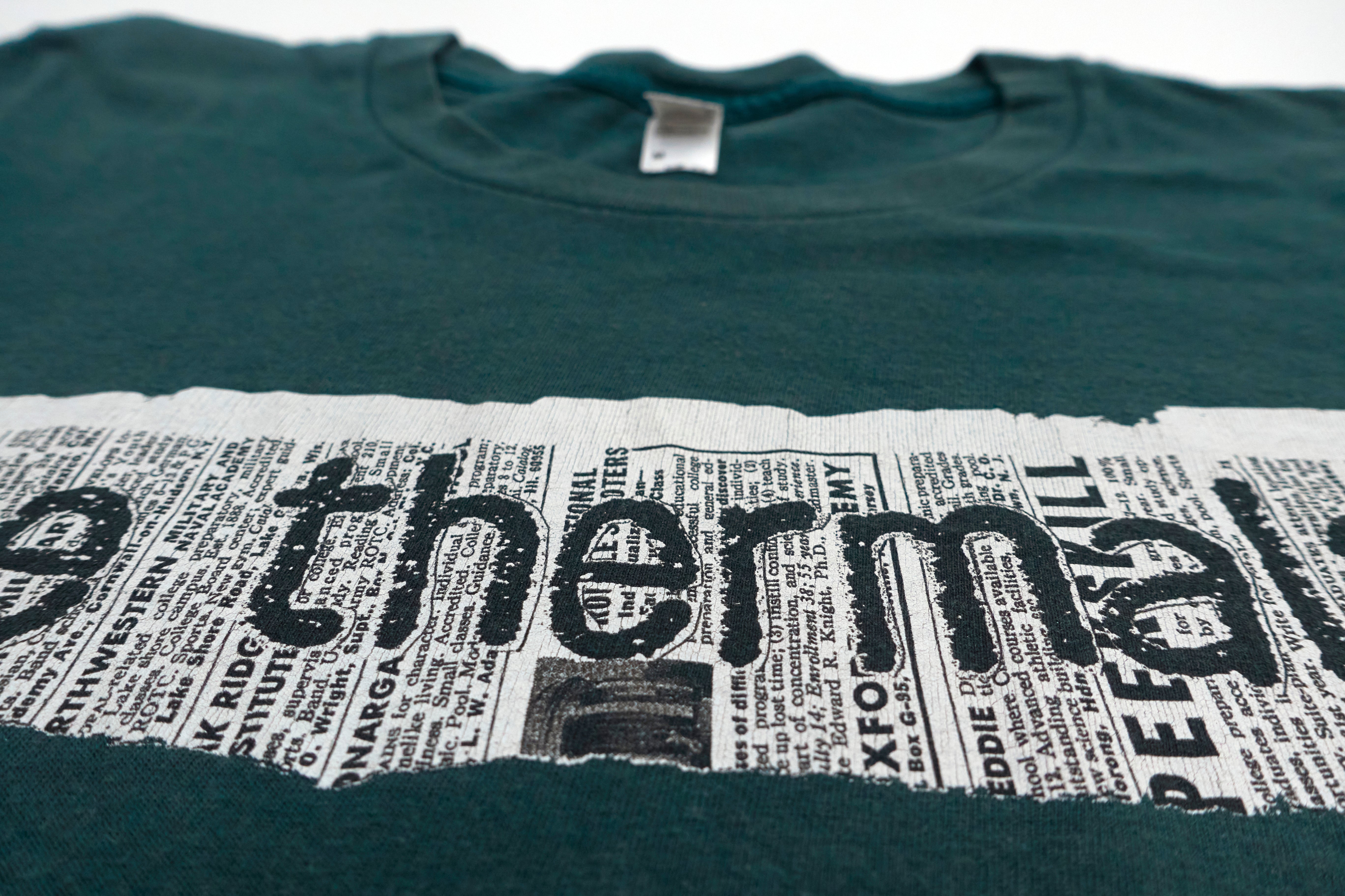 Thermals - Newspaper Print Logo Tour Shirt Size Women's Medium