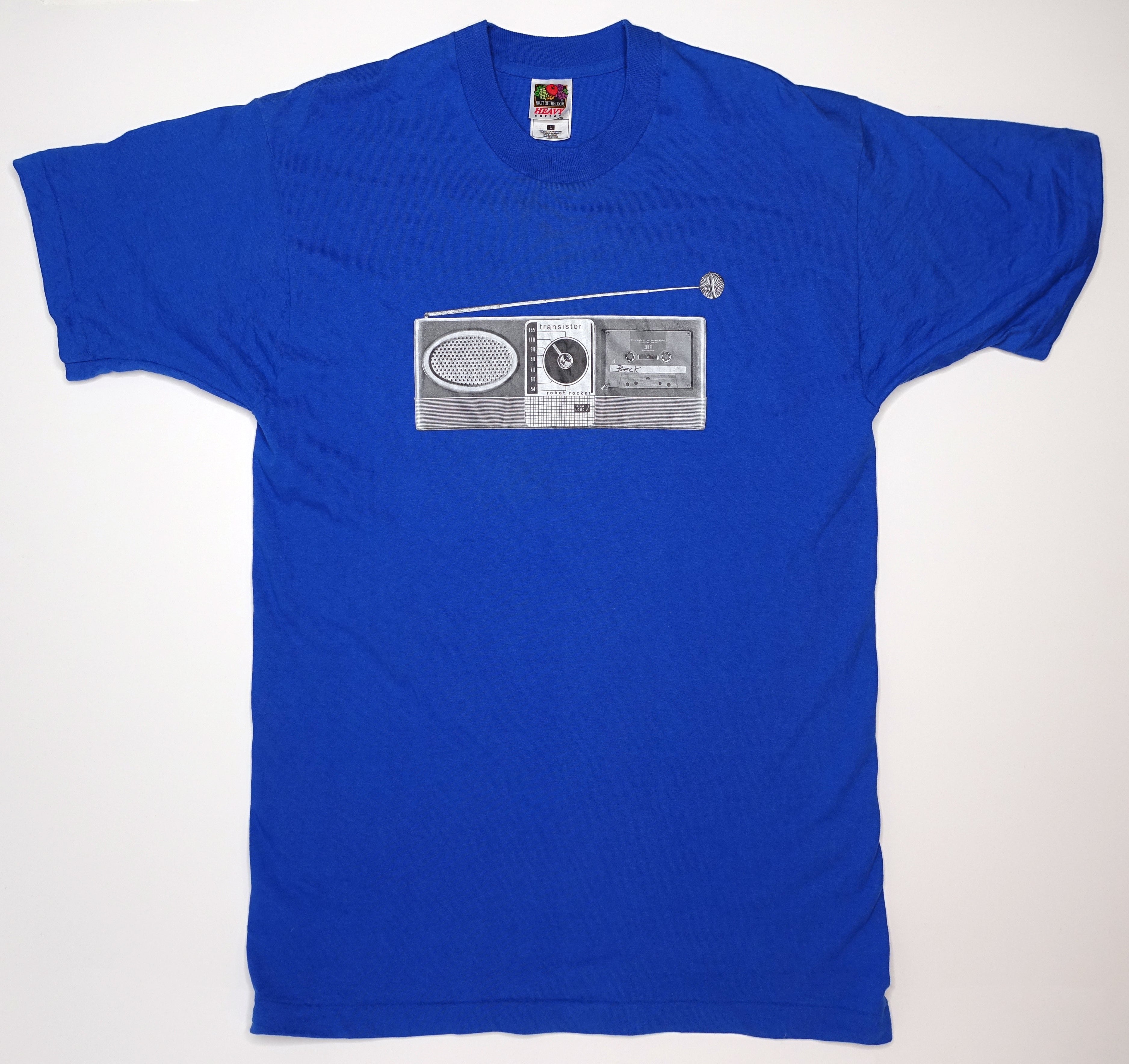 Beck ‎– Odelay February US 1997 Tour Shirt Size Large (Blue)
