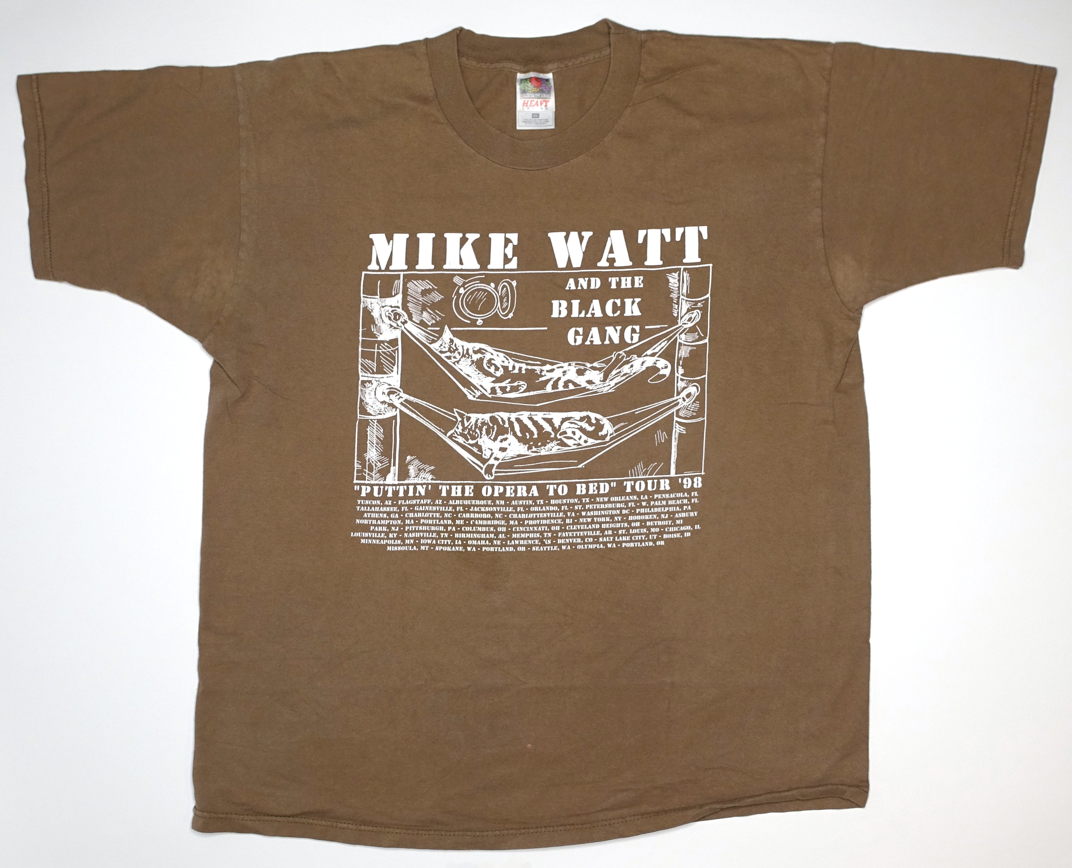 Mike Watt - Puttin' The Opera To Bed 1998 Tour Shirt Size XL