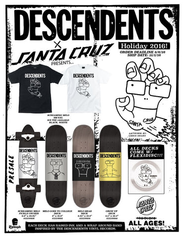 Descendents - Milo Goes To College Santa Cruz LTD ED Skateboard