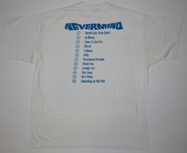 Nirvana - Nevermind 1991 Tour Giant Shirt Size XL