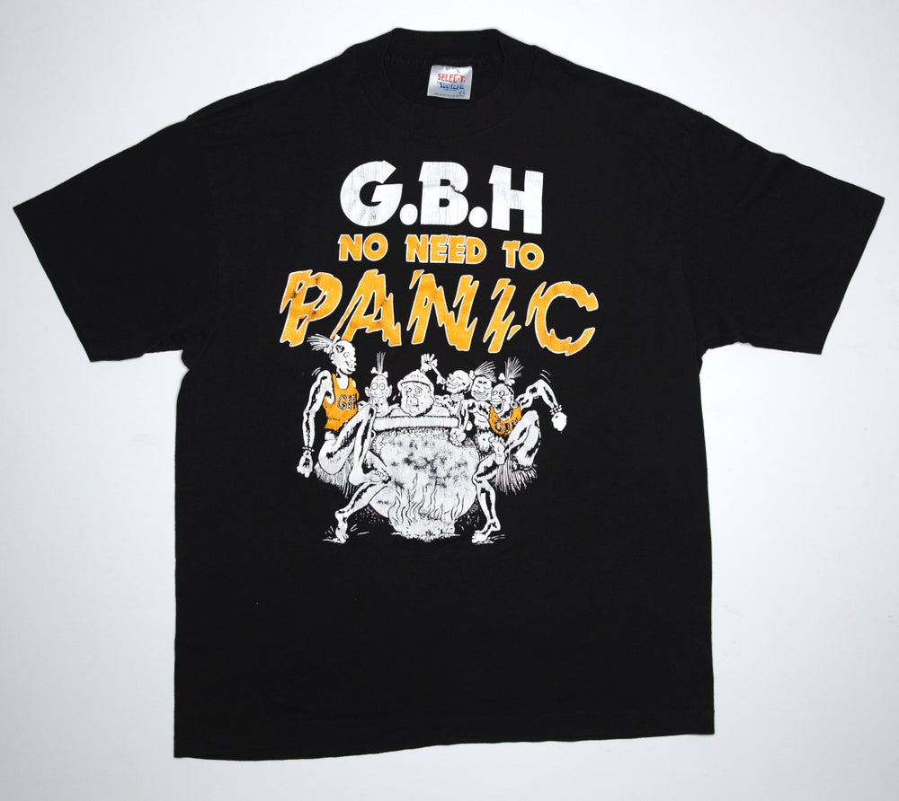 G.B.H. - No Need To Panic Vintage 1987 Tour Shirt Size Large