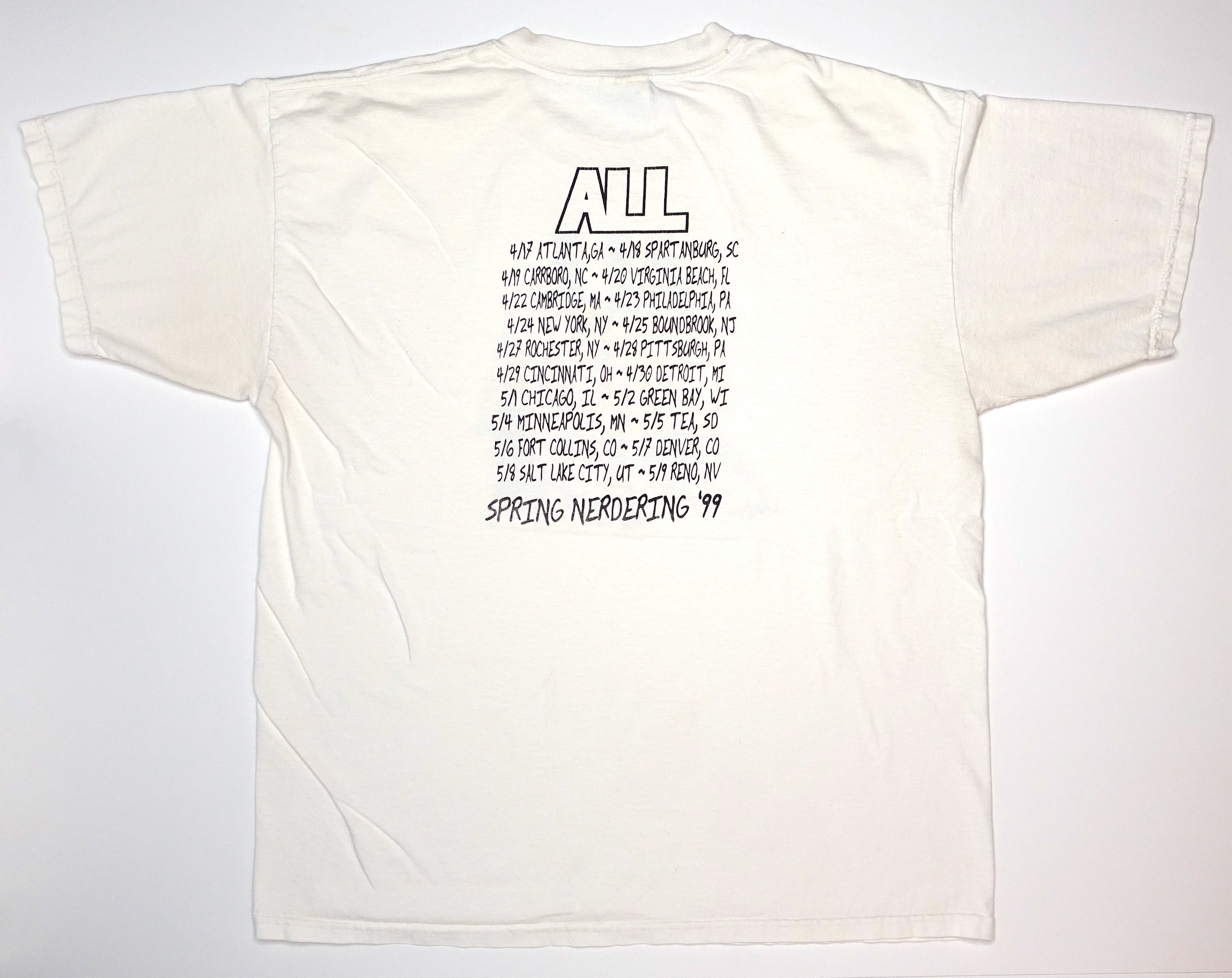 ALL - Spring Nerdering 1999 US Tour Shirt Size XL