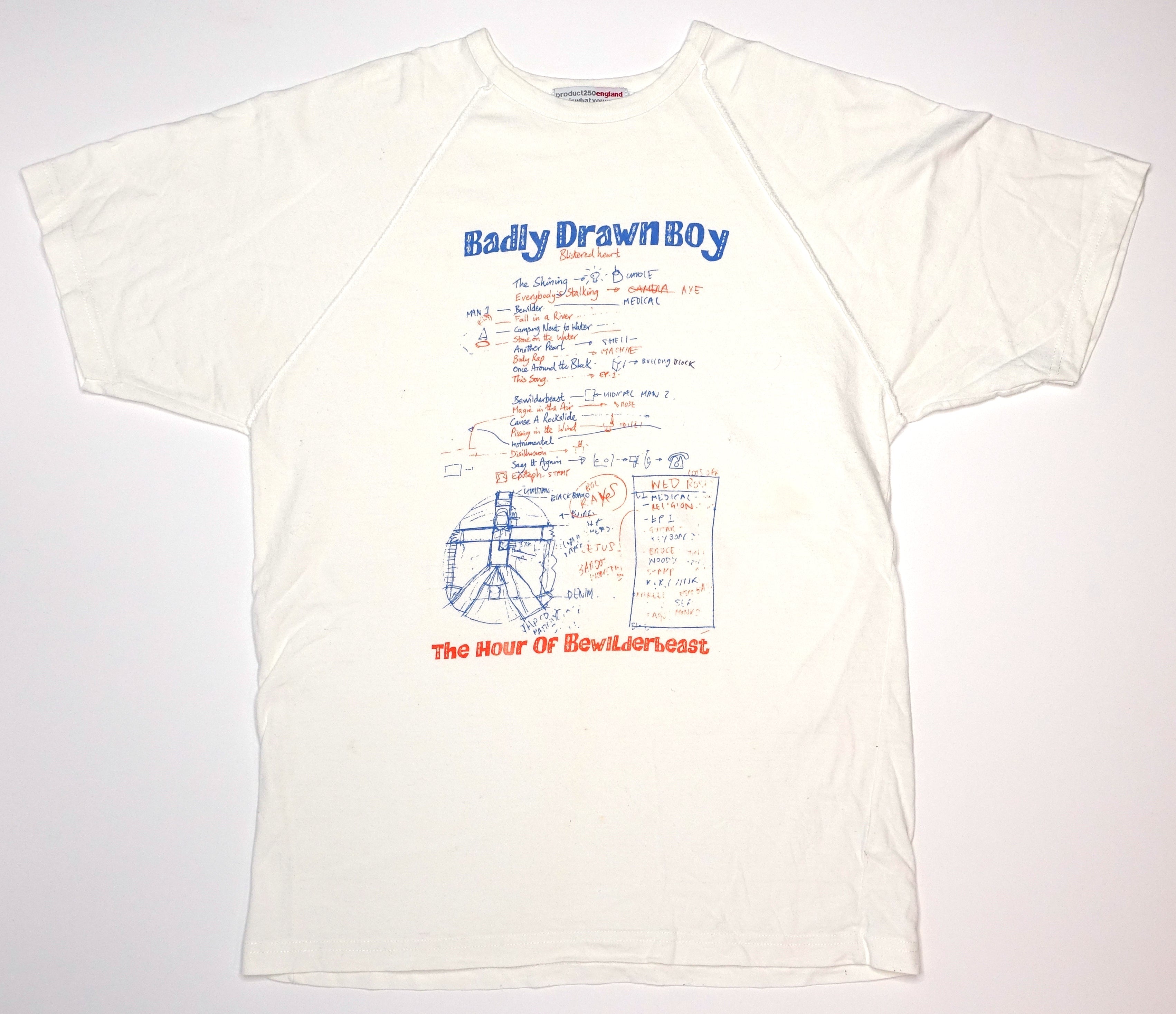 Badly Drawn Boy – The Hour Of Bewilderbeast 2000 UK Promo Shirt Size Large
