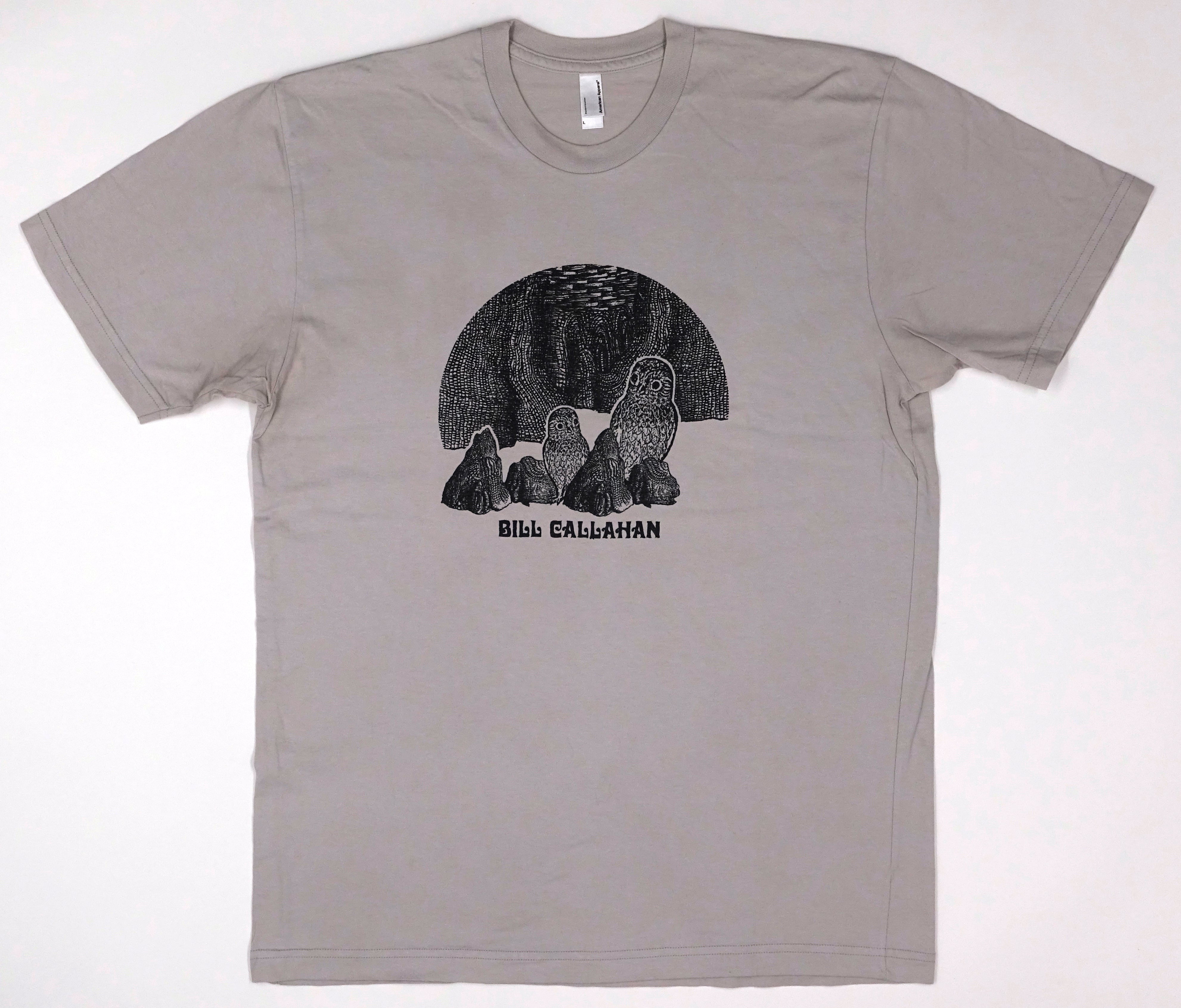 Bill Callahan - Owls / Woke On A Whaleheart 2007 Tour Shirt Size Large