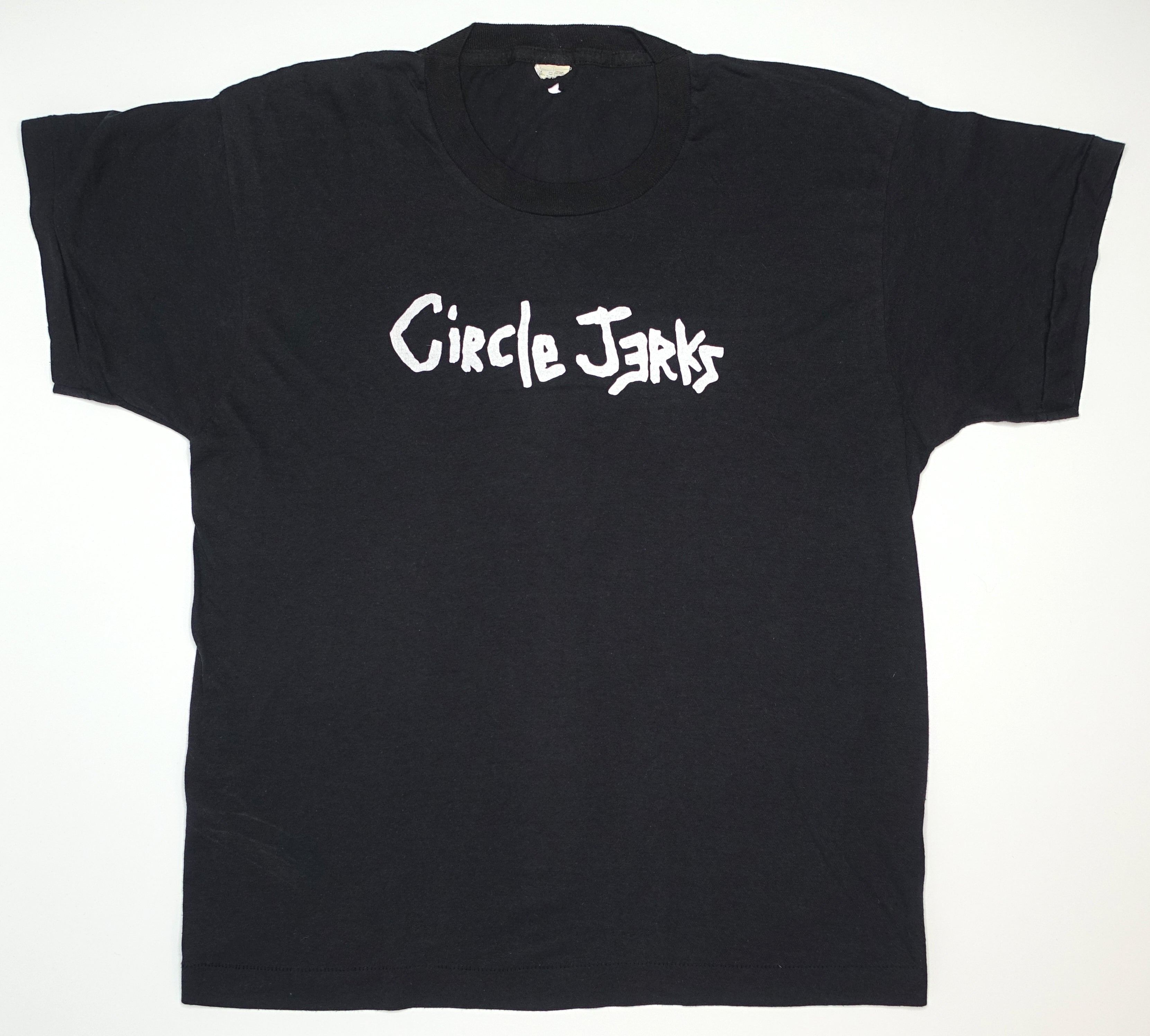 Circle Jerks - 80's Text Logo Tour Shirt Size Large