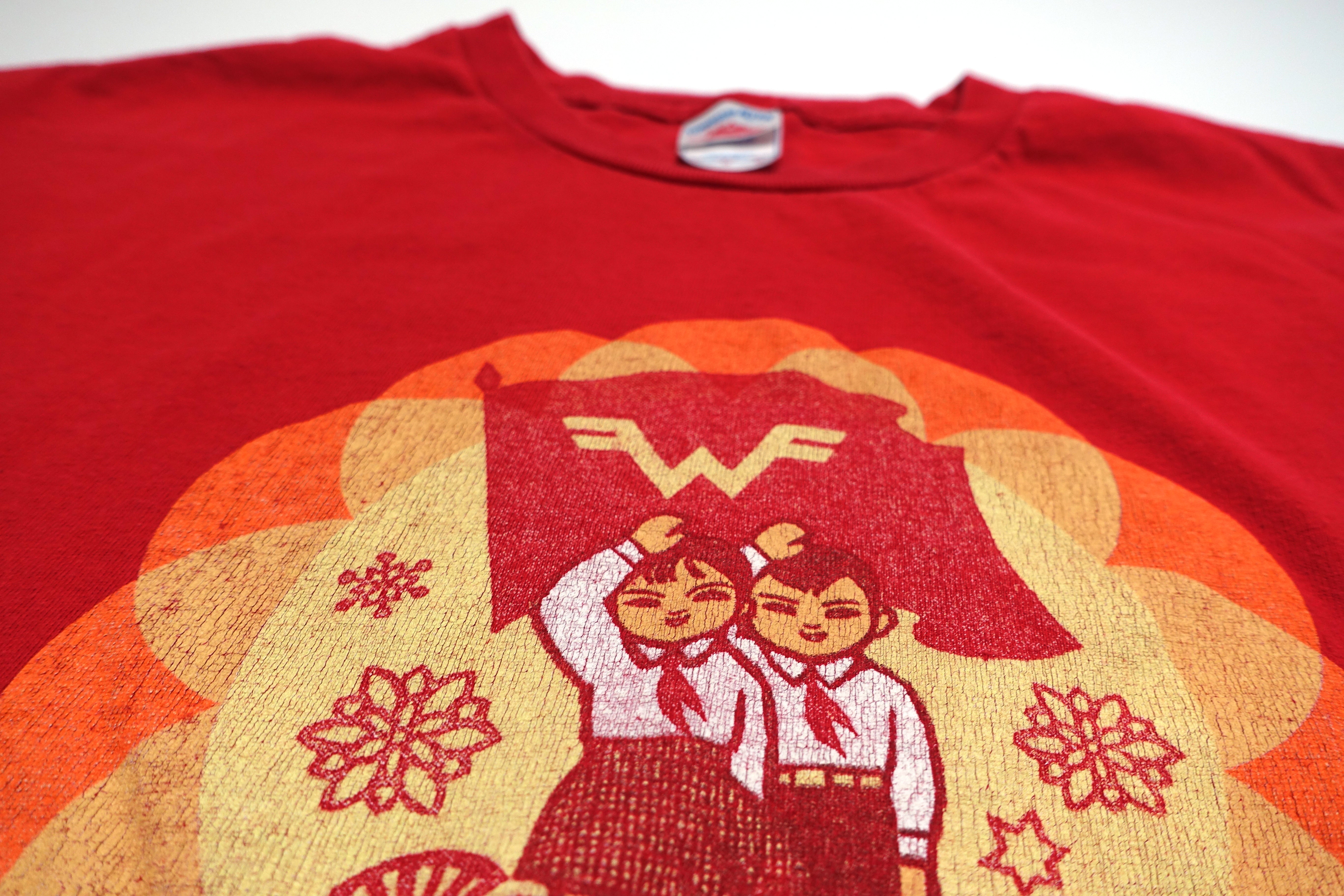 Weezer - Cartoon Asian Kids Red Album 2008 Tour Shirt Size Large