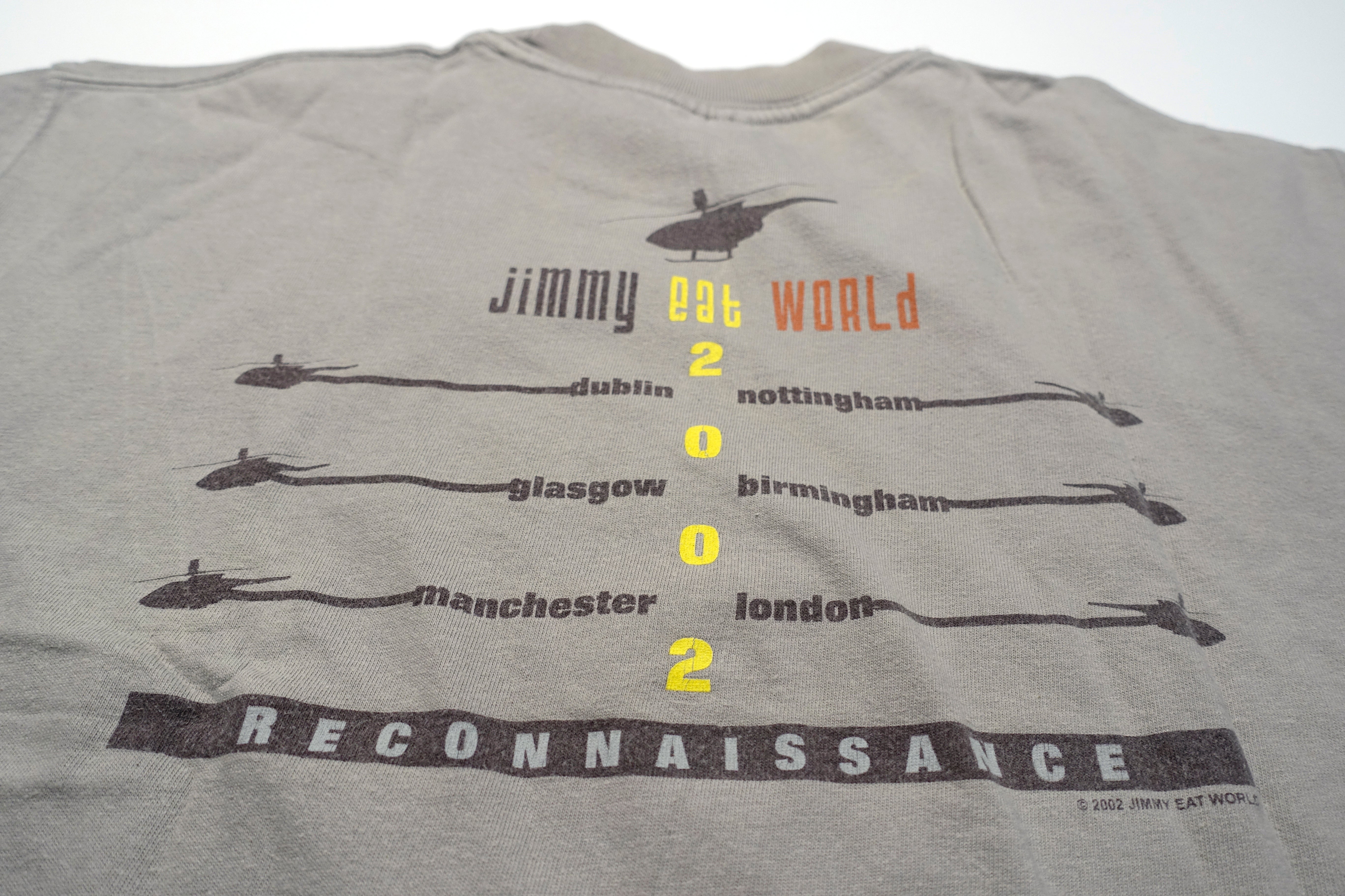 Jimmy Eat World - Reconnaissance UK 2002 Tour Shirt Size Large