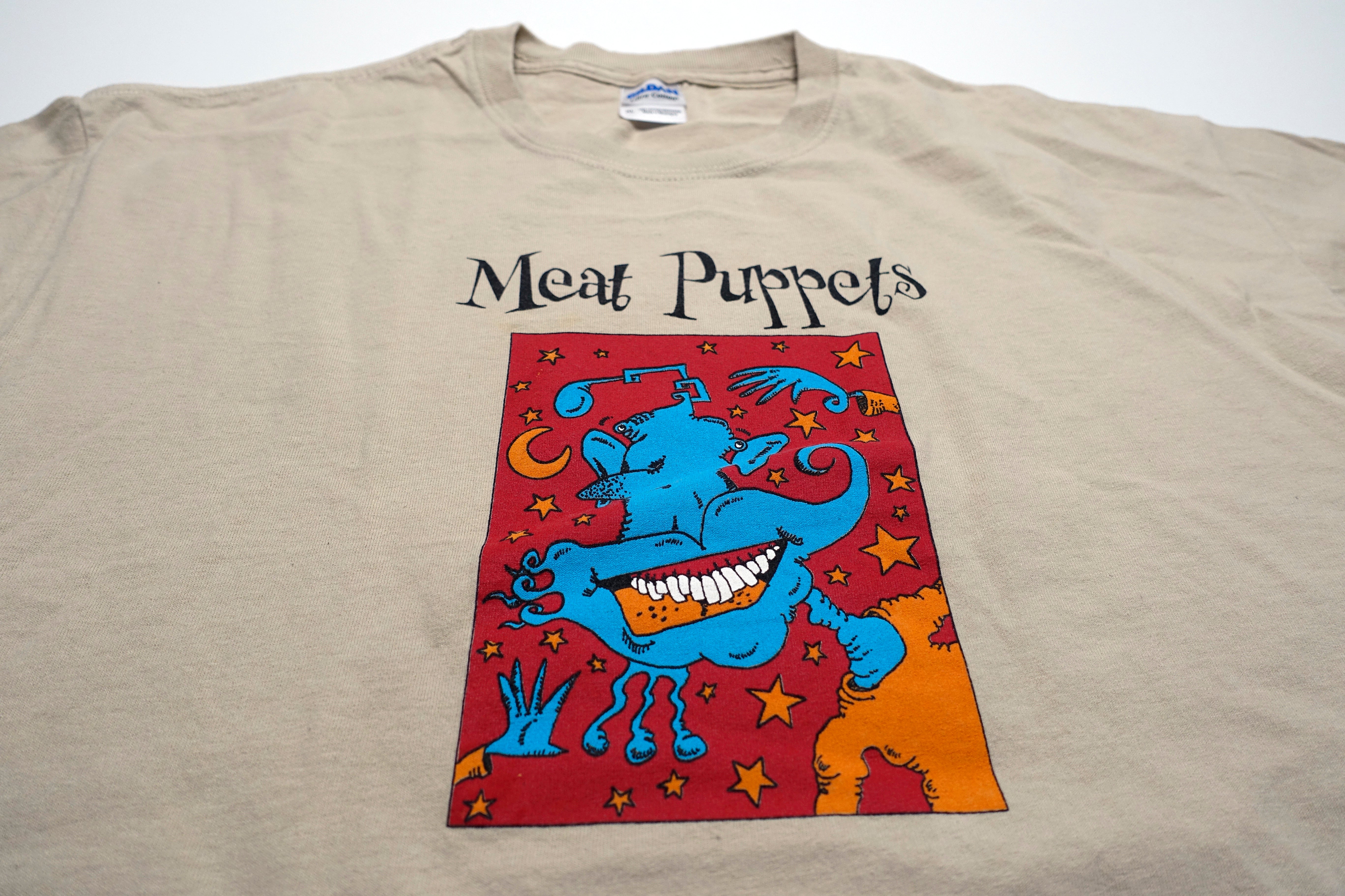 Meat Puppets - Tan Monster Rectangle Tour Shirt Size XL