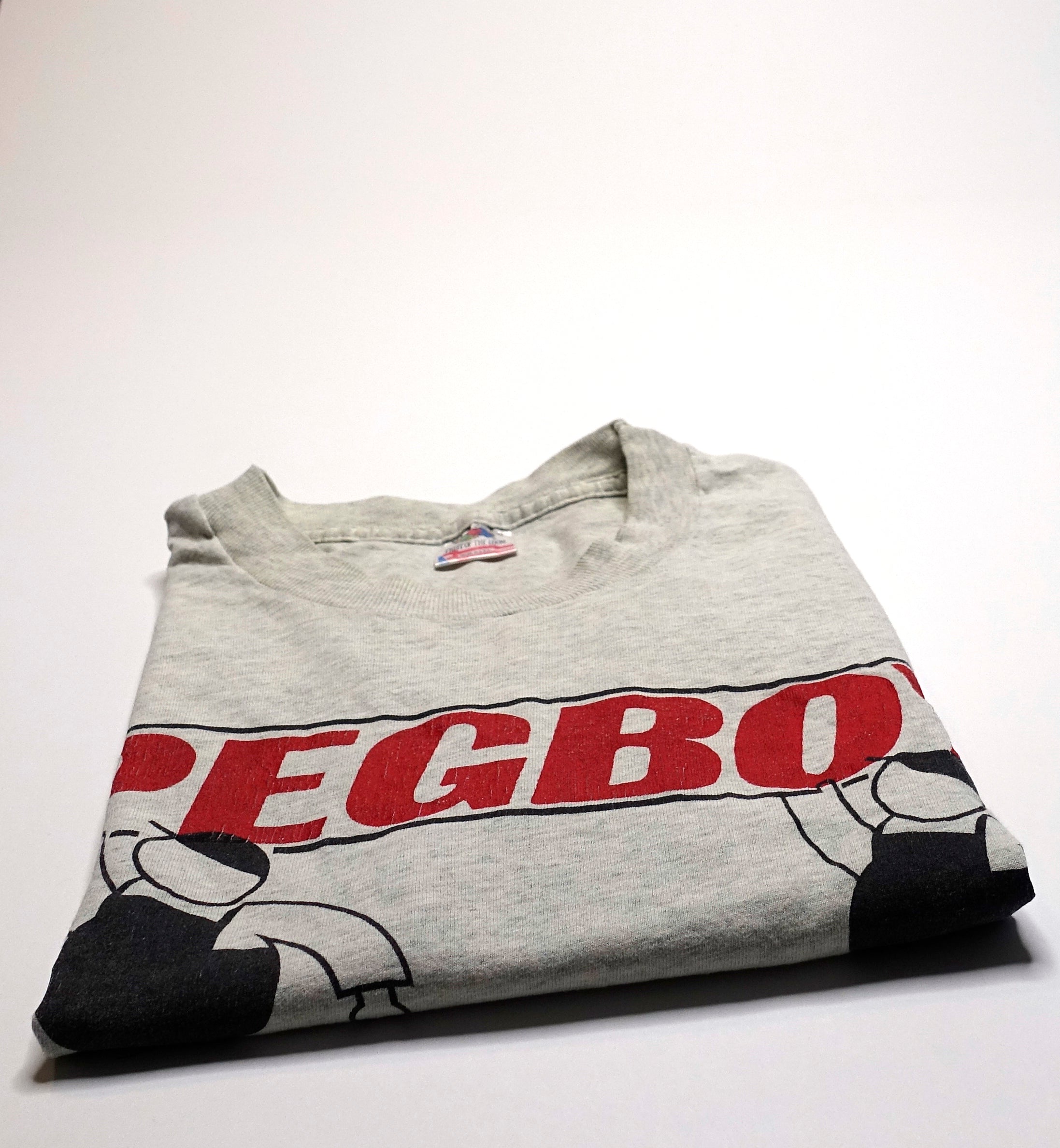 Pegboy - Strong Reaction 1991 US Tour Shirt Size XL (Grey 2)