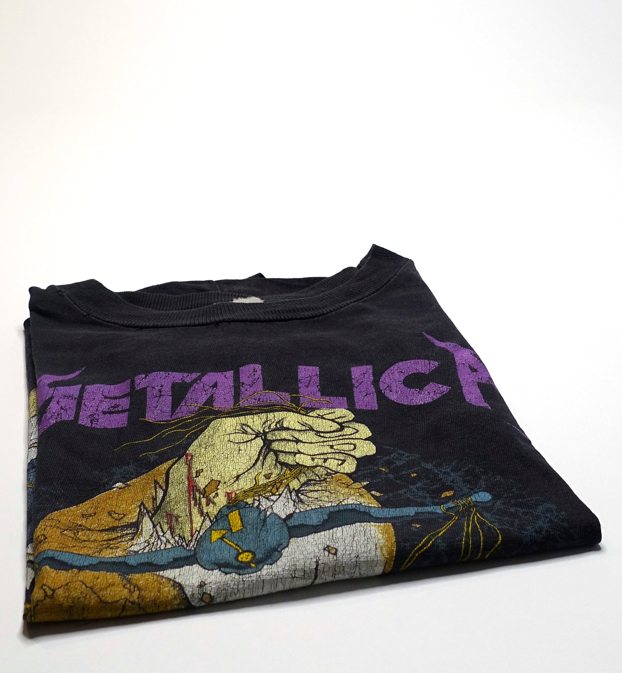 Metallica - Damaged Justice 1988 Summer Tour Shirt Size Large