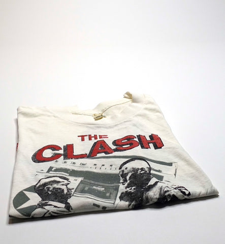 the Clash ‎– Out Of Control / Mohawk Revenge 1984 Tour Shirt Size Medium