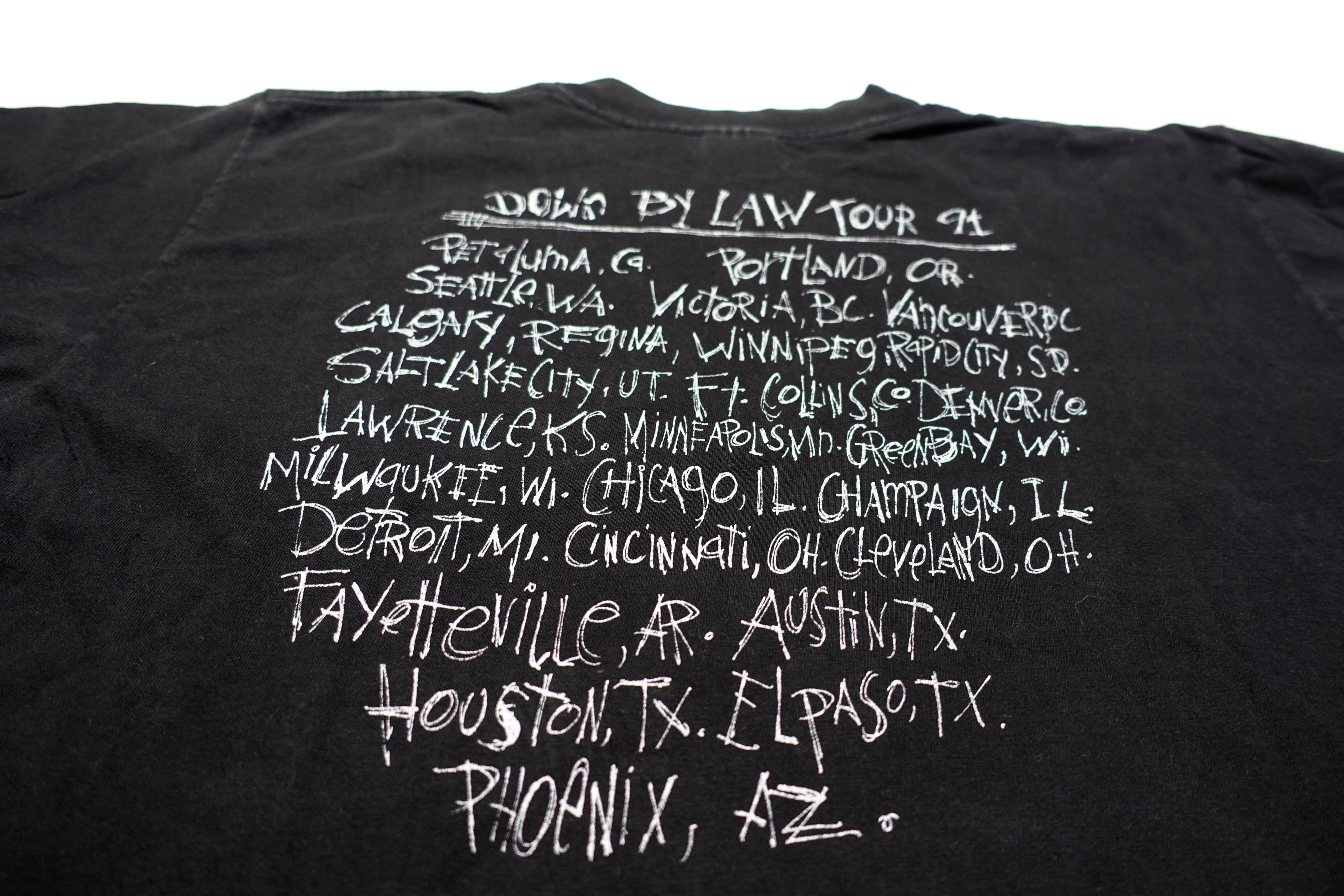 Down By Law - Arrow Pocket Print 1991 Tour Shirt Size XL