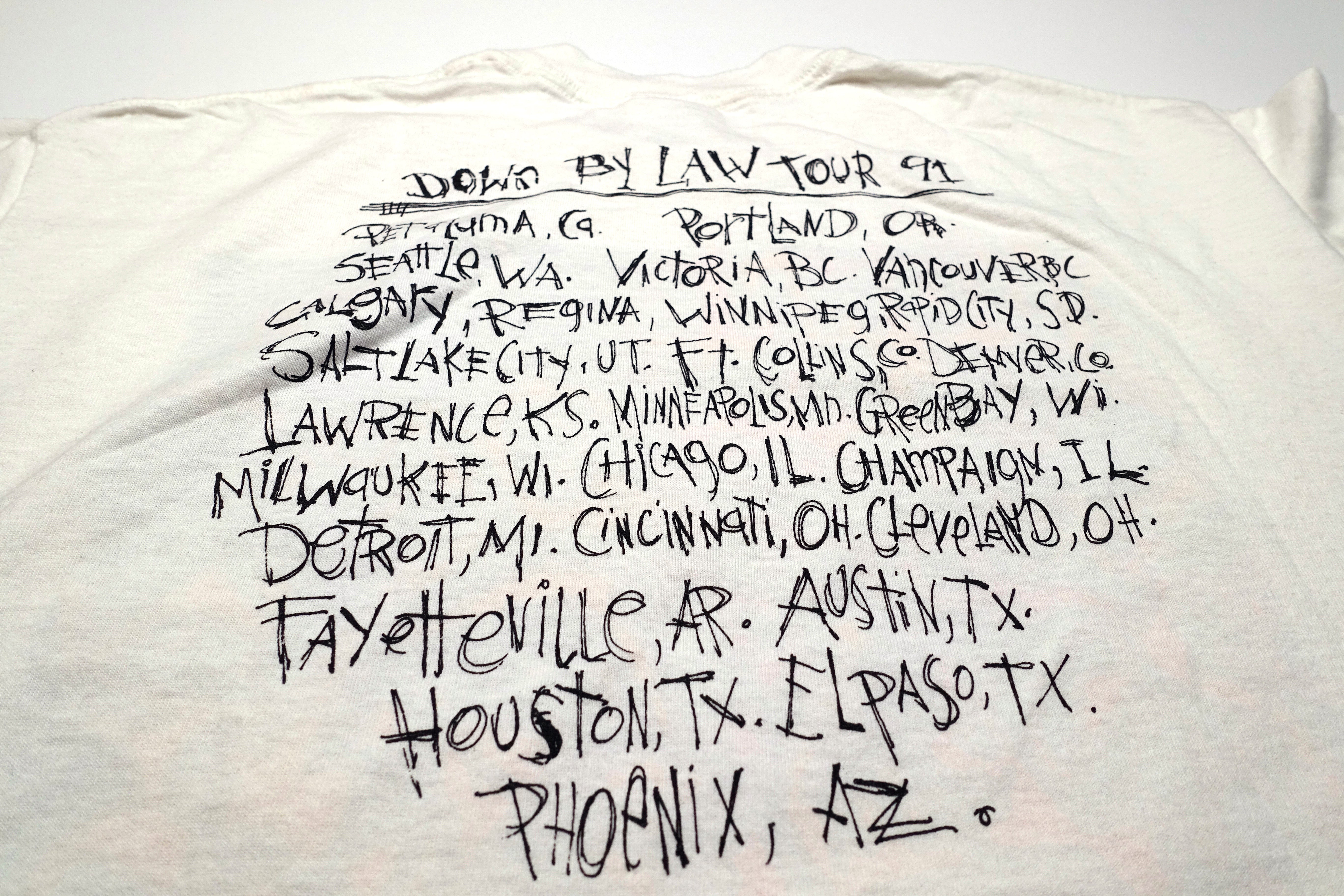 Down By Law - Faces 1991 Tour Shirt Size XL