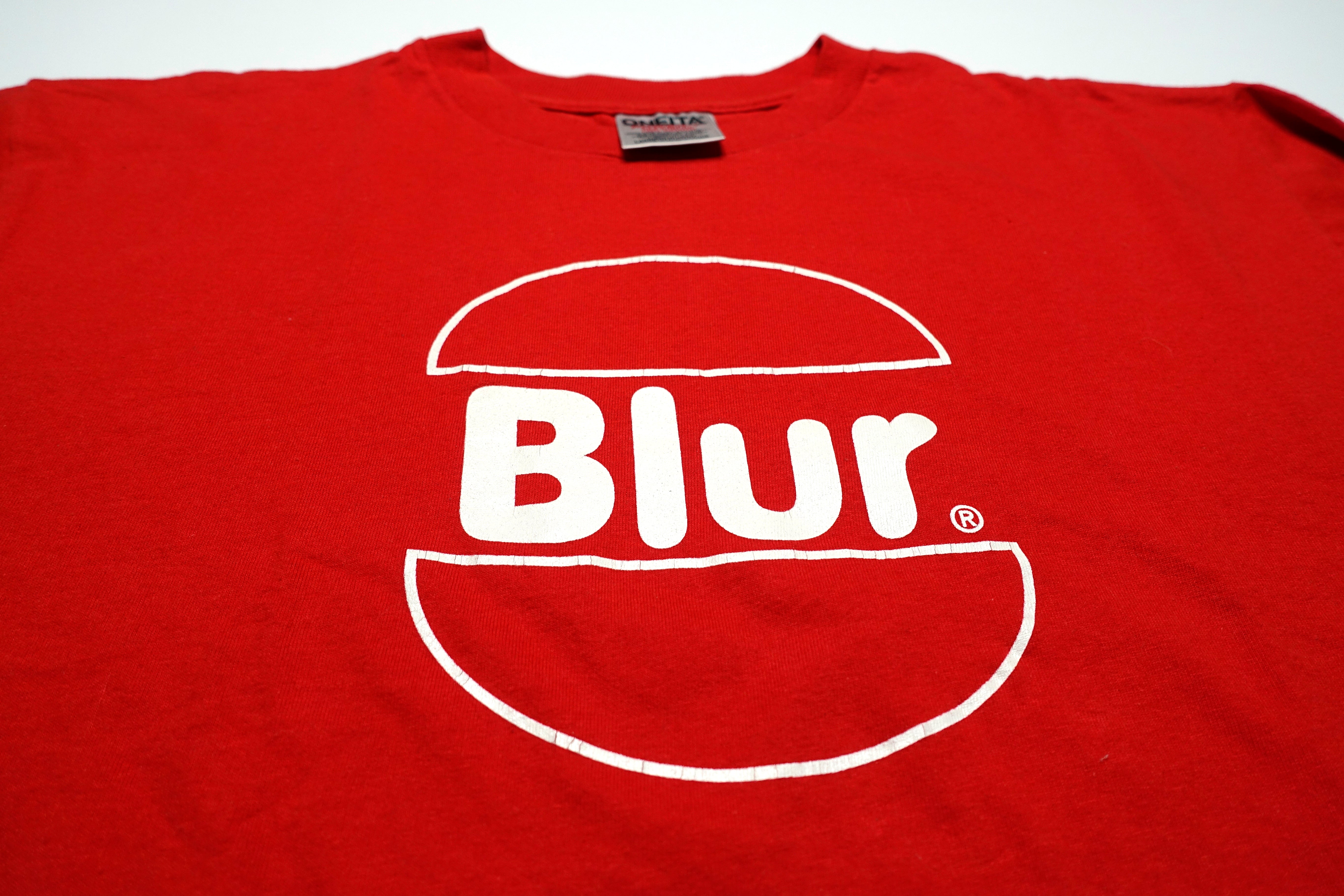 Blur ‎– McNormal And Chips / Great Escape 1995 Tour Shirt Size Large